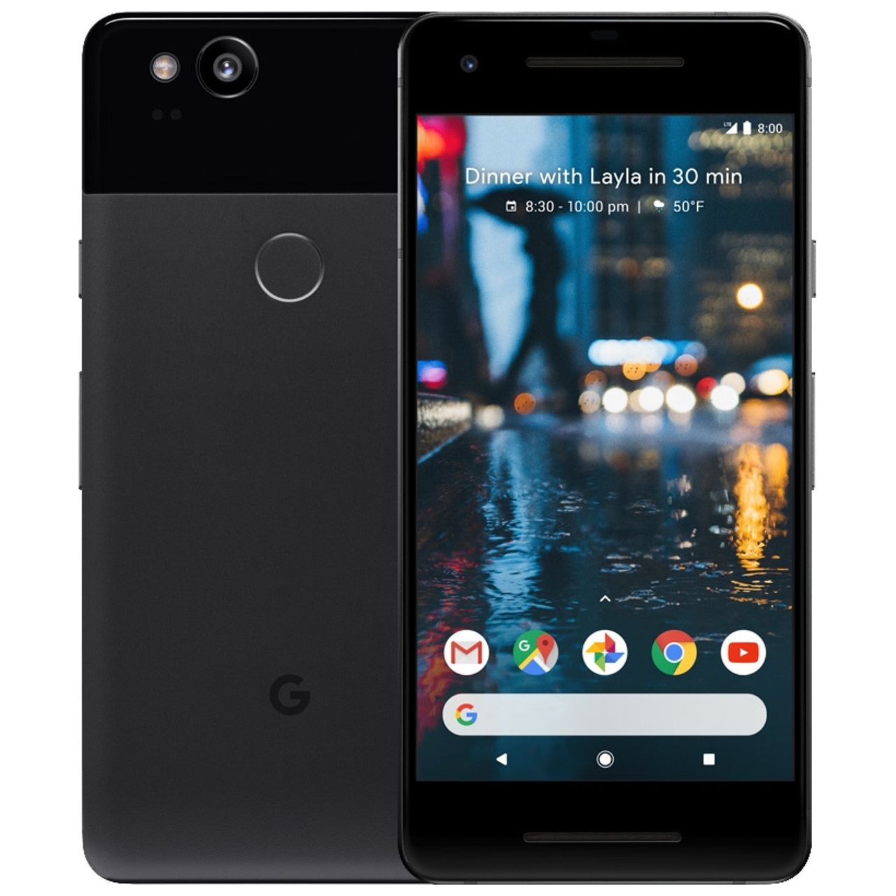 Google Pixel 2 Smartphone - Just Black 64GB Unlocked | Android Phone with High-Res Camera, Fast Performance | Perfect for Travel, Work & Everyday Use