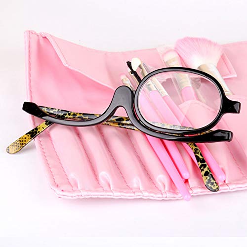 **Aisi Magnifying Makeup Glasses with Flip Down Lens – 5X Magnification Cosmetic Eyewear for Women – Perfect for Eyeliner, Eyeshadow & Lash Application**