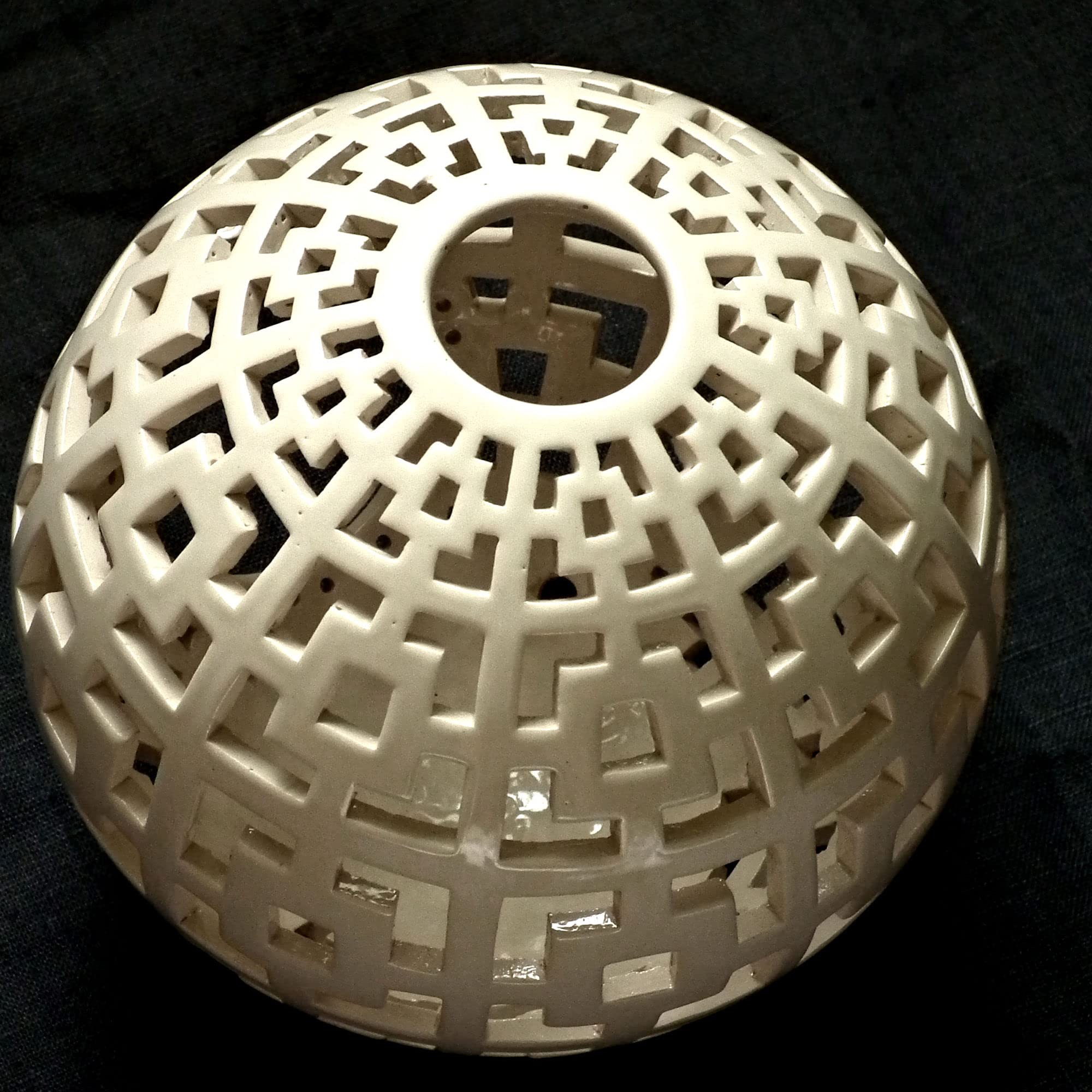 Handmade Geometric Ceramic Candle Holder - Modern Lantern for Home, Patio & Table Decor - Unique Birthday Gift for Women & Housewarming Present (Perfect for Weddings, Dinner Parties & Cozy Nights)