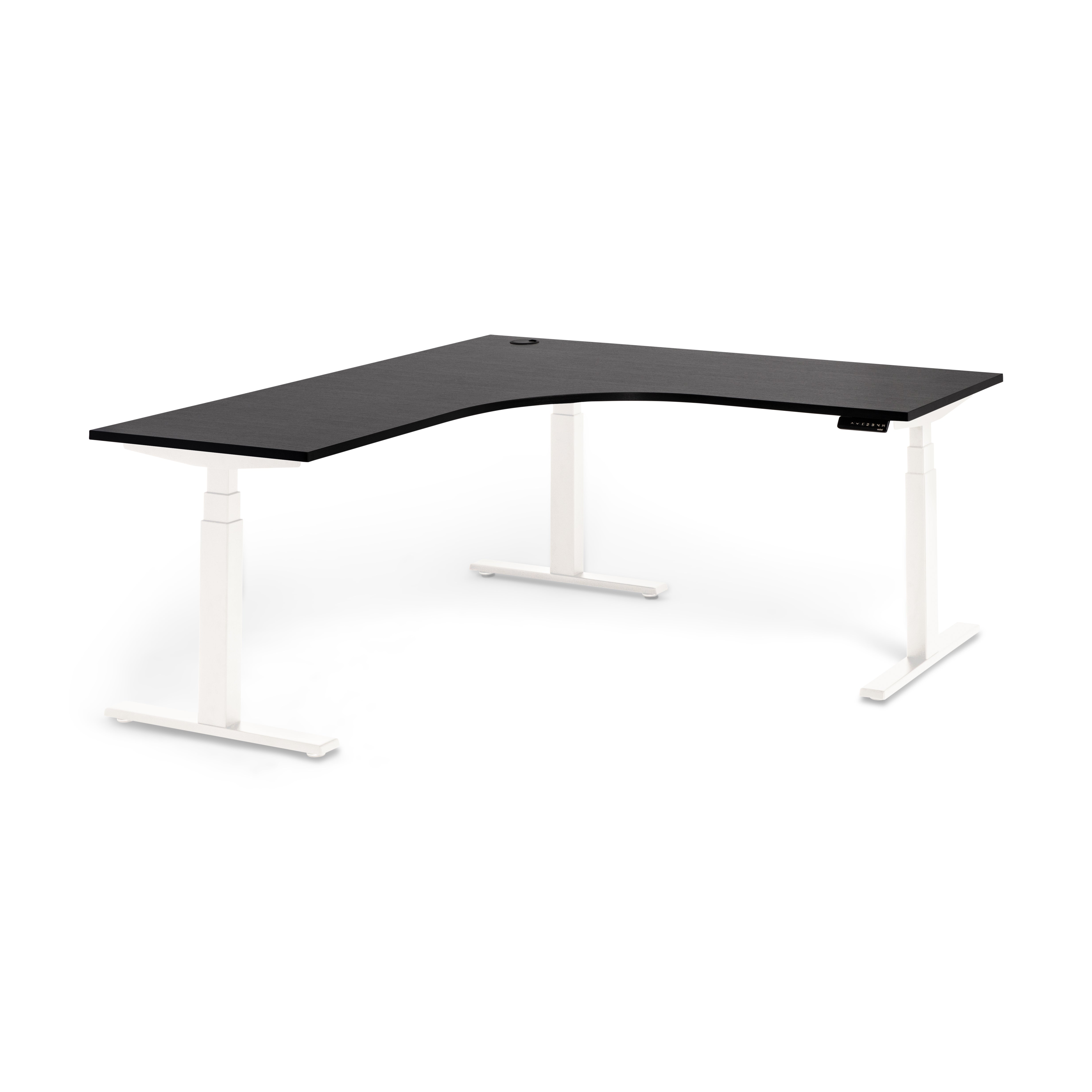 Ergonomic Electric Height Adjustable Corner Desk for Home Office - L-Shaped Standing Desk with Memory Function, Perfect for Small Spaces & Remote Work