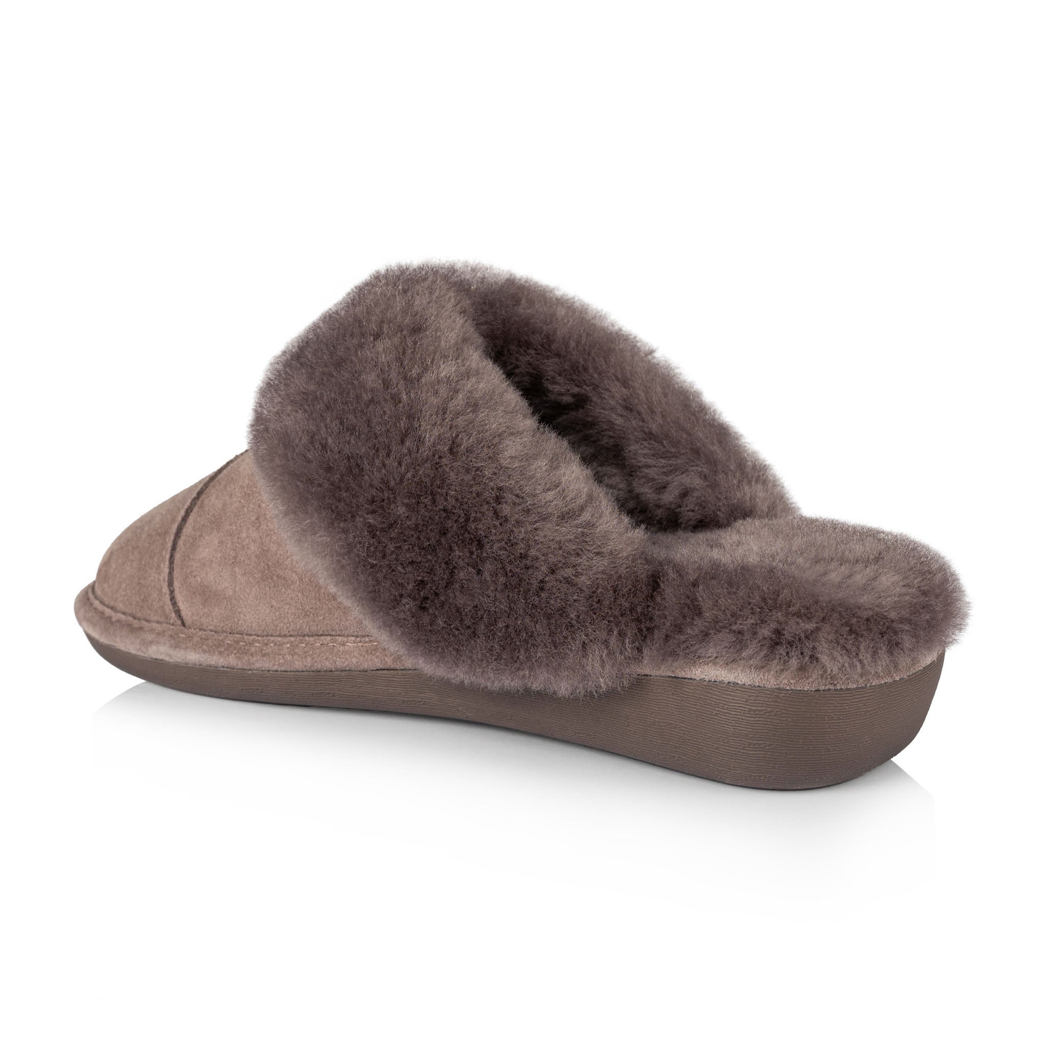 Joy Women's Fuzzy House Slippers - Soft Indoor/Outdoor Comfort Slides for Winter, Cozy Home & Lounge Wear (Cinder) - Perfect for Relaxing at Home, Spa Days & Cold Mornings