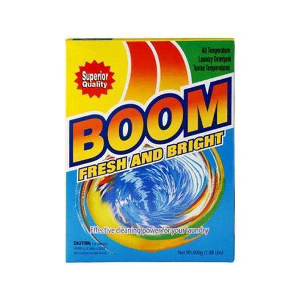 Boom Laundry Detergent Powder 900g - Powerful Stain Removal for Clothes, Ideal for Washing Machines & Hand Wash - Perfect for Families & Travel