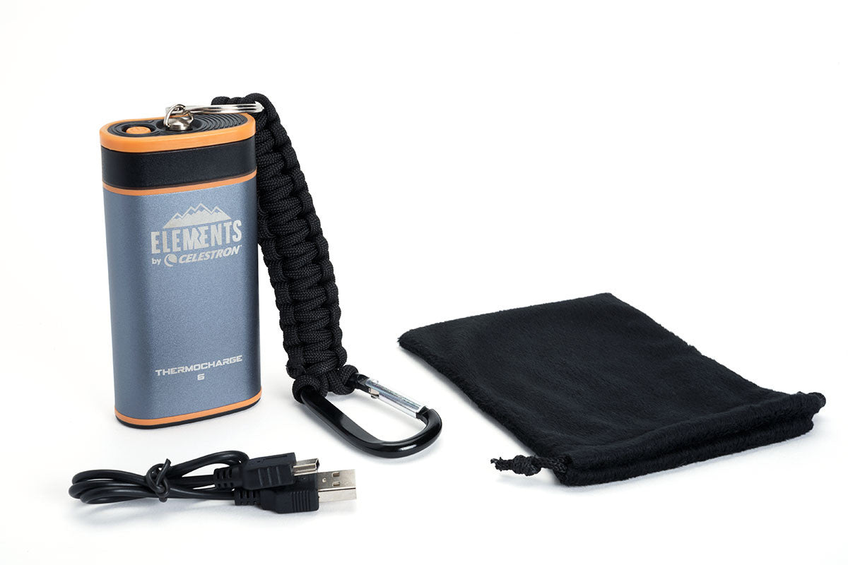 Celestron Elements ThermoCharge 6 - Fast-Charging Portable Power Bank for Phones, Tablets & Devices | Perfect for Travel, Camping & Emergency Power Backup
