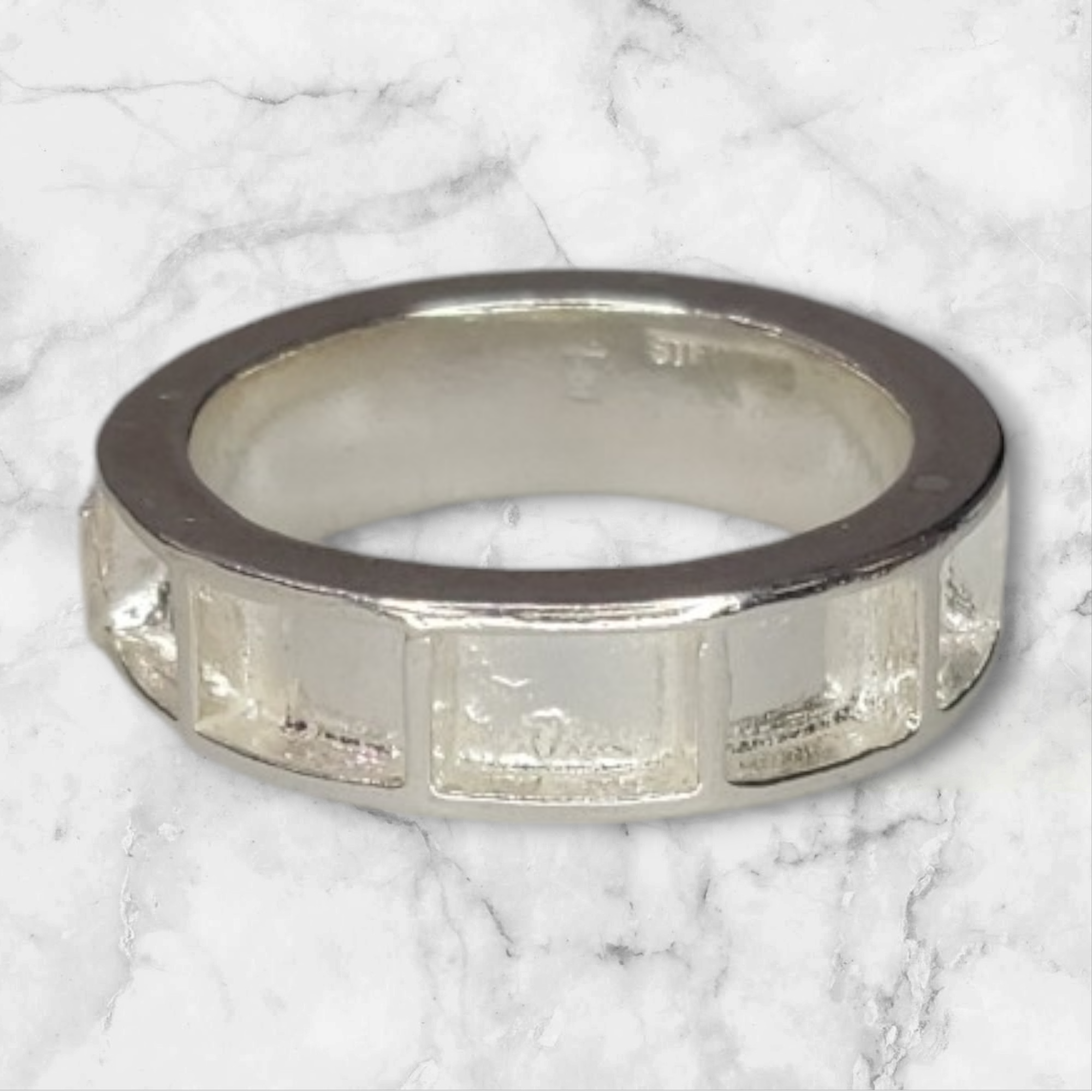Solid Sterling Silver Inlay Blank Ring Setting - Rough Cast DIY Jewelry Making - Size 4-12 for Eternity Bands & Engraving - Perfect for Silversmiths & Handcrafted Wedding Rings