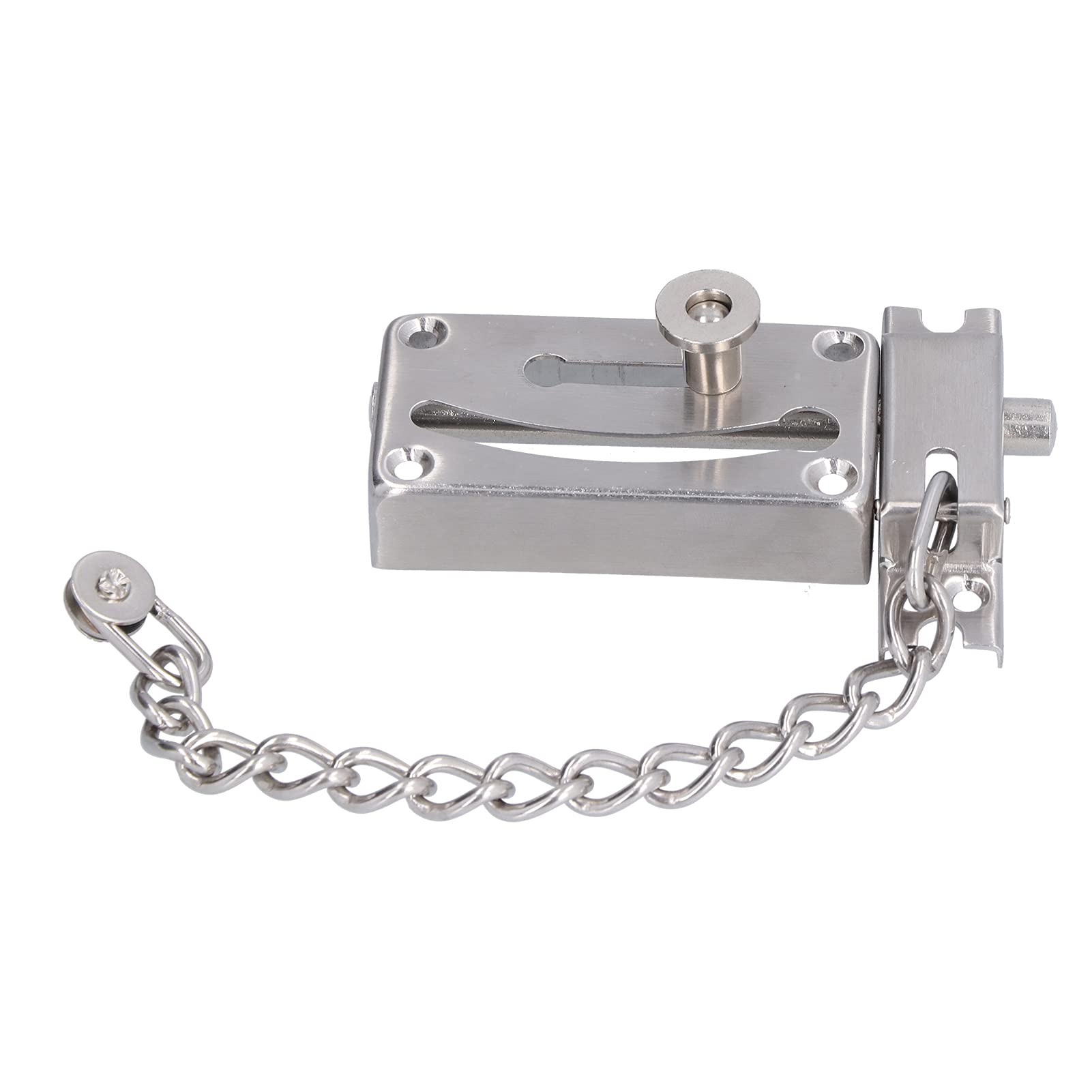 Stainless Steel Door Chain Lock - Heavy Duty Security Door Guard for Home & Office - Perfect for Apartment, Hotel & Business Entrance Protection