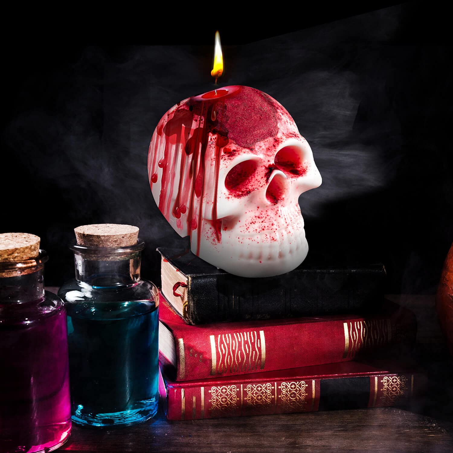 3D Skull Resin Molds - 2 Pack Silicone Skull Candle Molds for DIY Handmade Candles, Resin Art, Fondant Cake Decor, Aromatherapy, Chocolate, Soap & Candy Making - Perfect for Halloween Decor, Gothic Parties & Home Crafting Projects