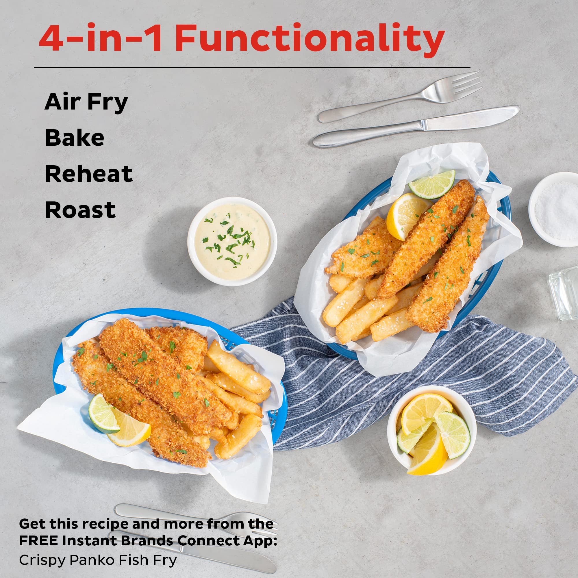Instant Pot Vortex 6QT Air Fryer Oven - 4-in-1 Functions (Bake/Roast/Reheat/Dehydrate) | Certified Renewed | Perfect for Healthy Cooking, Quick Meals & Family Dinners
