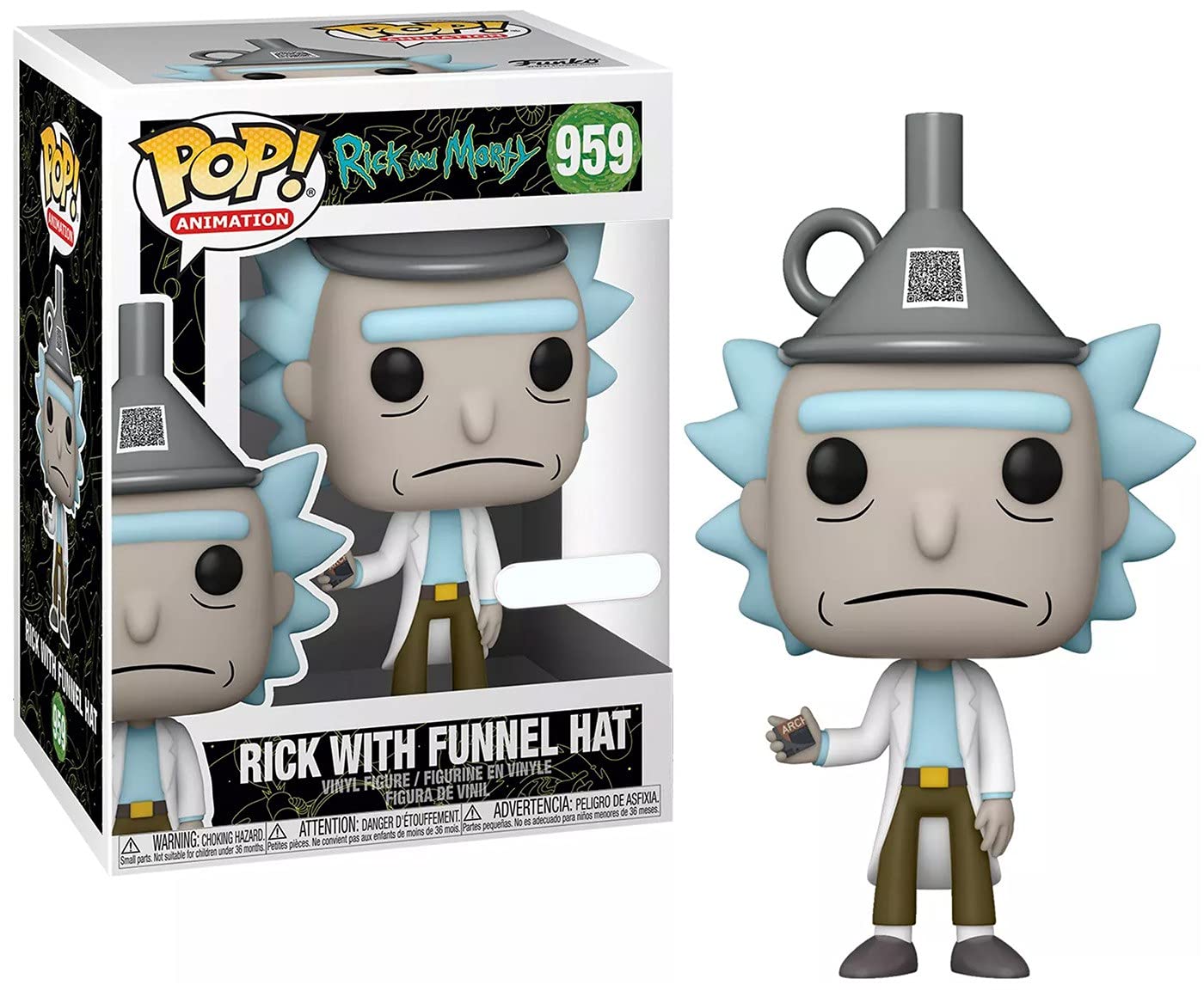 Funko POP! Animation: Rick & Morty - Rick with Funnel Hat Vinyl Figure | Target Exclusive Collectible | Perfect for Anime Fans, Gift Giving & Pop Culture Displays