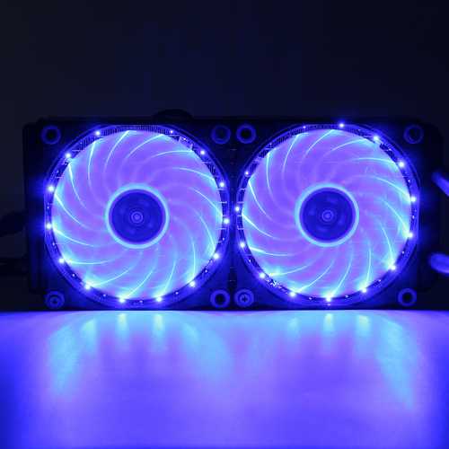 240mm Silent CPU Liquid Cooler with RGB LED - High Performance Water Cooling System for Gaming PC & Overclocking - Perfect for Quiet & Efficient Desktop Cooling