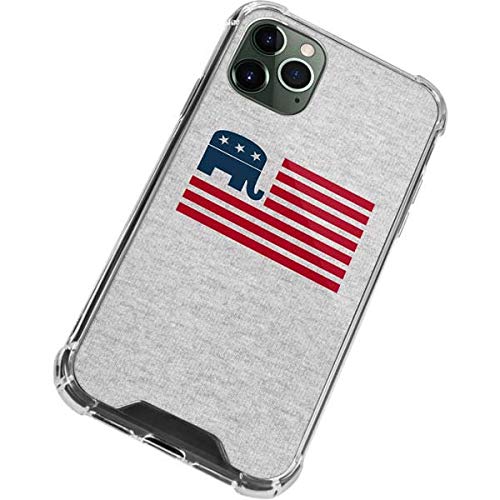 Skinit Clear Phone Case for iPhone 12 Pro Max - Patriotic American Flag Design | Slim Protective Cover | Perfect for Everyday Use & Special Occasions