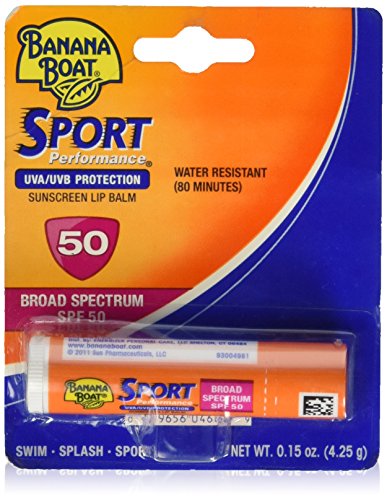 Banana Boat Sport Performance Lip Balm SPF 50 - Sun Protection for Active Outdoor Activities, Hiking, Running & Water Sports