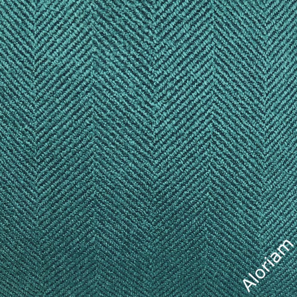 Parker Teal Green Herringbone Chevron Pillow Cover - Decorative Throw Pillow Case for Sofa, Bed, Couch - 18x18 Inches Home Decor Accent