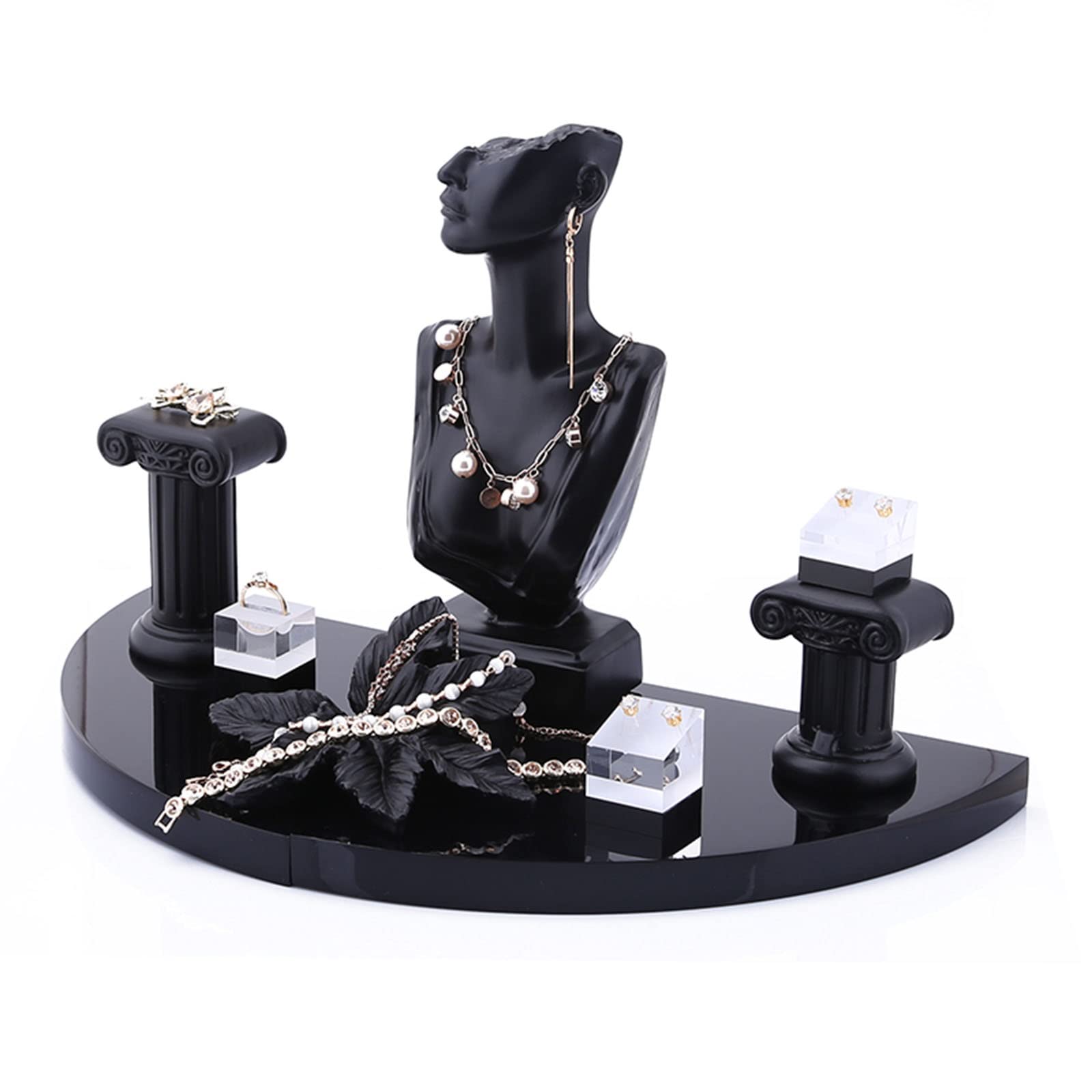 ZLASS Jewelry Display Stand - Hand Form Resin Bracelet & Ring Holder, Necklace Bust Rack for Women's Jewelry Store & Boutique | Perfect for Retail Displays, Wedding Jewelry Showcases & Gift Shop Merchandising