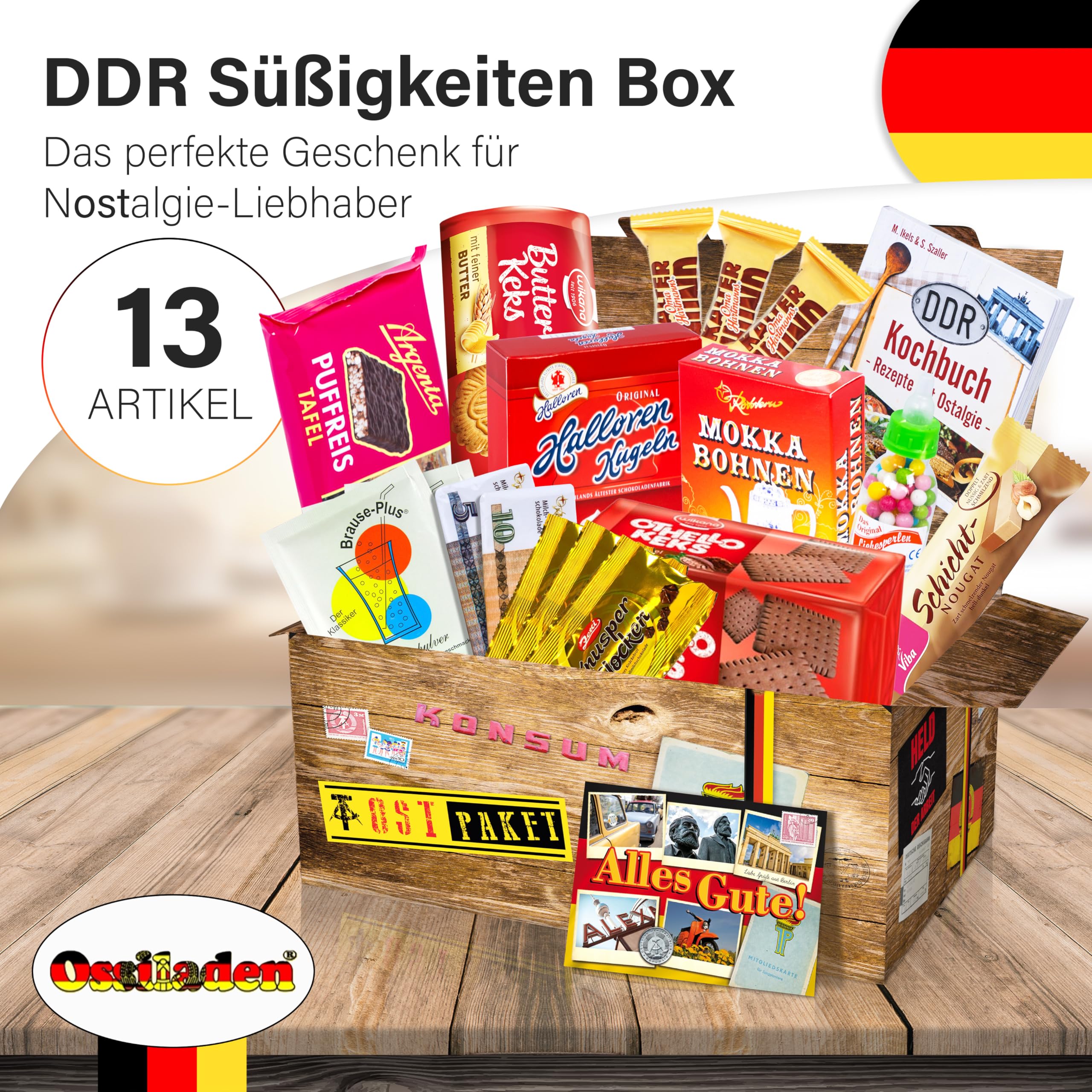 Birthday Candy Box DDR - Unique Gift Idea for Birthday Celebrations - Perfect for Parties, Surprises & Nostalgic Treats