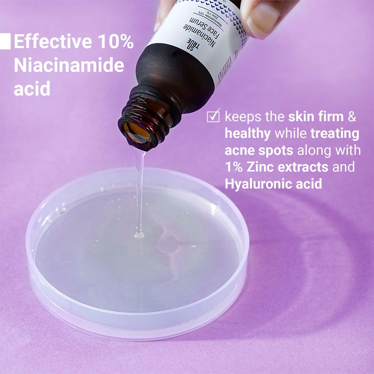 Sotrue 10% Niacinamide Face Serum with Zinc, 15ml - Acne Treatment & Pimple Control for Clear, Brighter Skin | Oil-Free, Non-Comedogenic Formula | Perfect for Daily Skincare Routine & Sensitive Skin Care