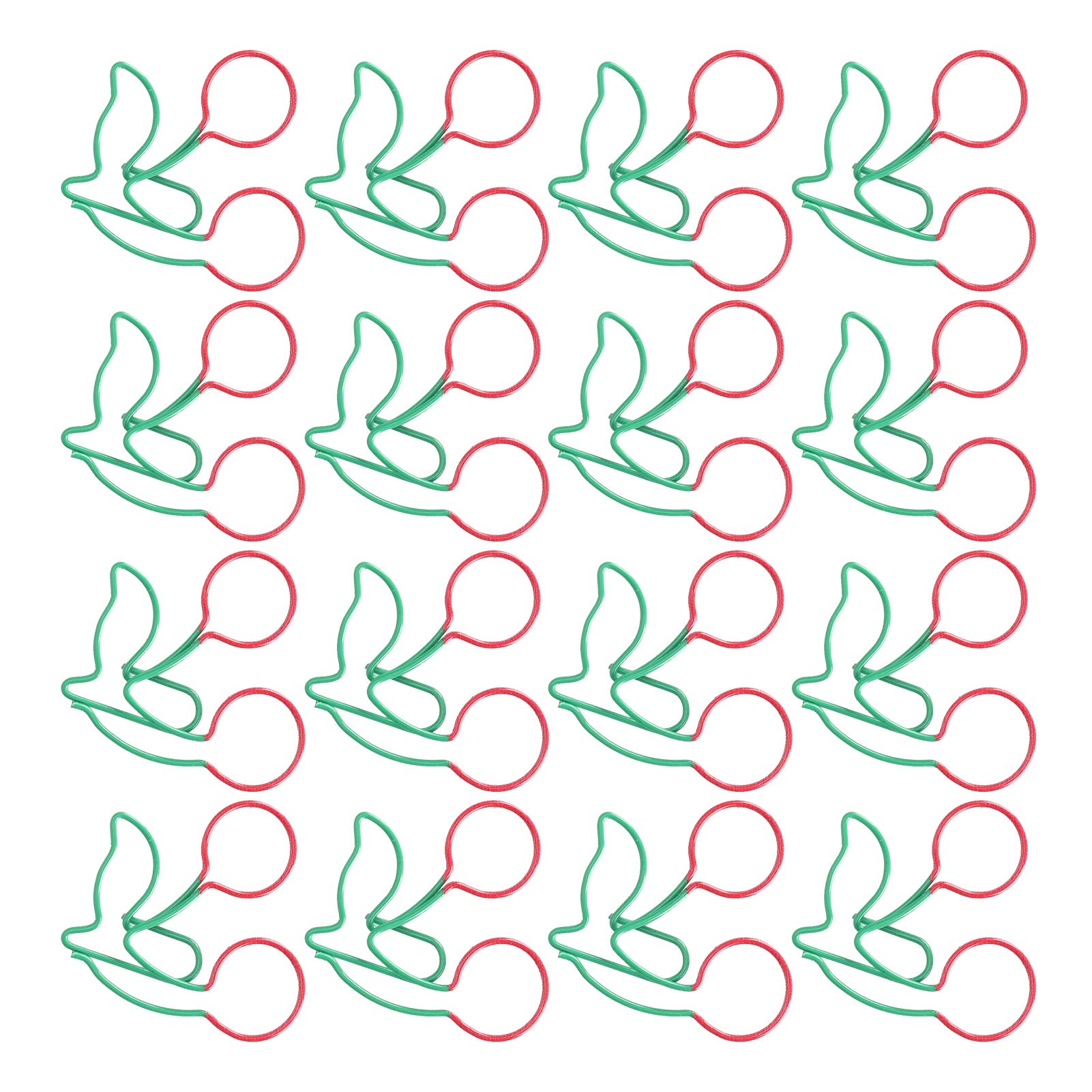 Colorful Fruit-Shaped Paper Clips - 2-Tone Office & School Supplies for File Organization, Bookmarking, Home & Classroom Use | Fun Stationery for Kids & Adults