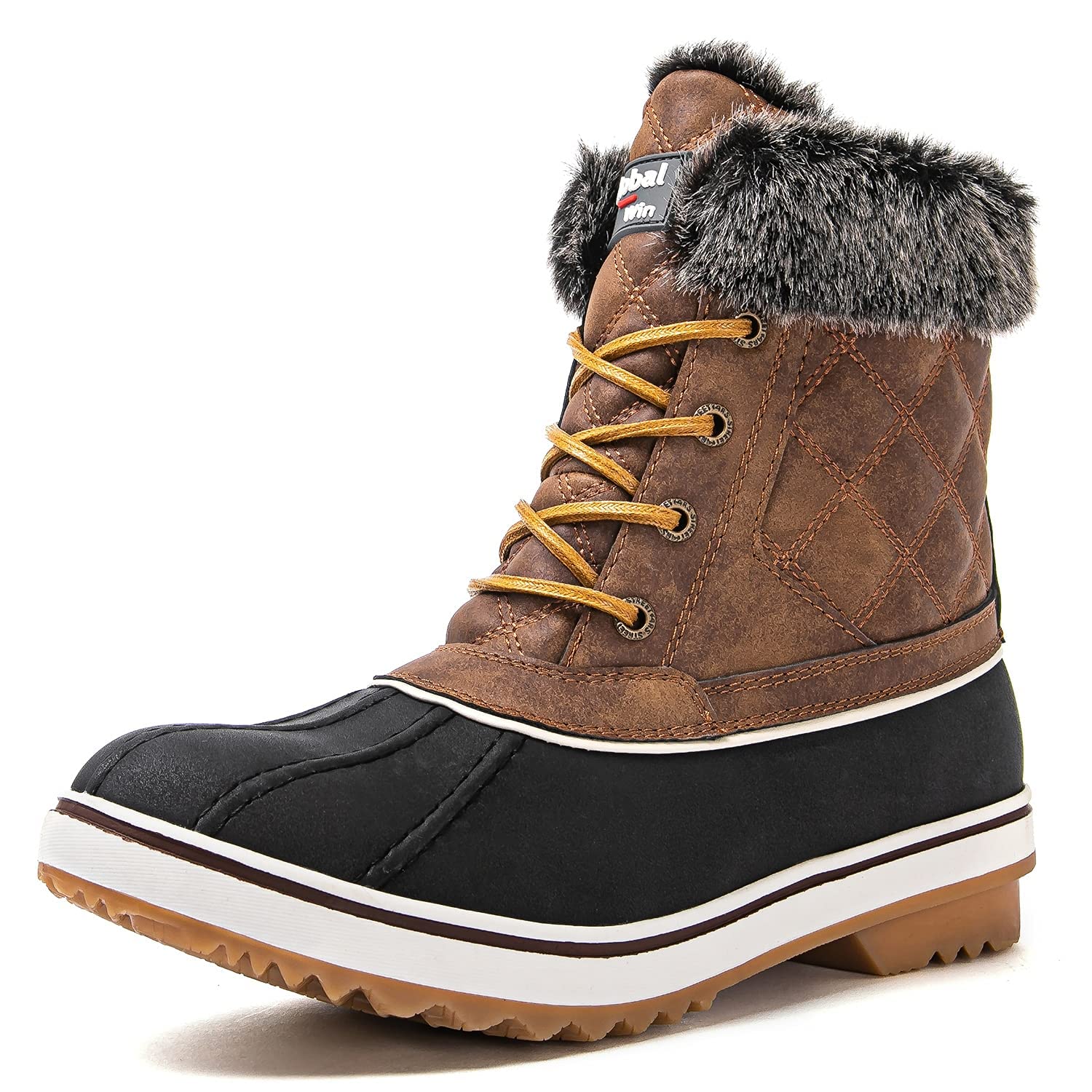 GLOBALWIN Women's Winter Ankle Boots - Waterproof Snow Boots with Warm Fleece Lining for Cold Weather, Outdoor Hiking & Winter Fashion