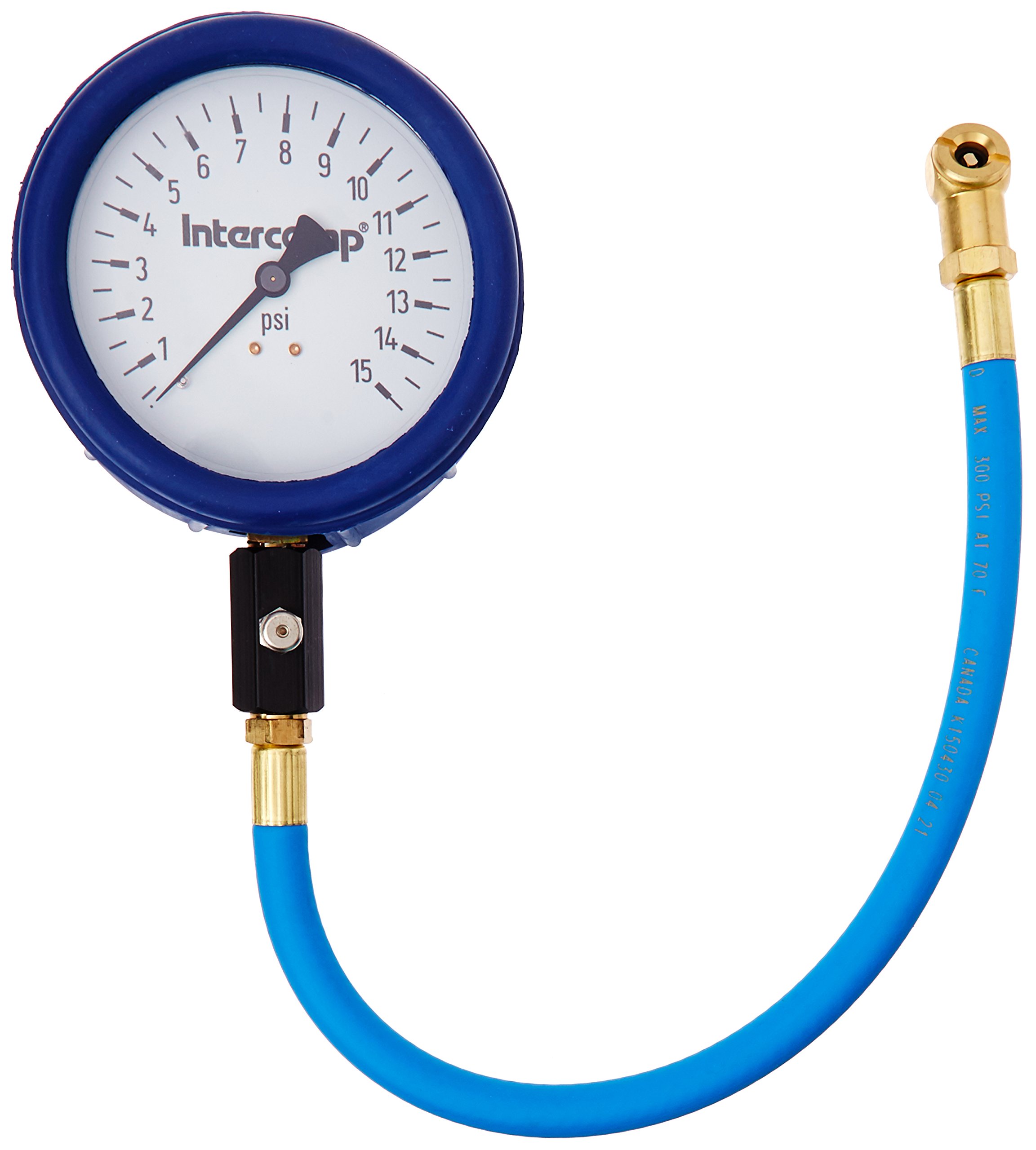 Intercomp 360058 4-Inch Glow Dial Air Pressure Gauge - Heavy Duty Tire Pressure Monitor for Cars, Trucks & Motorcycles - Workshop & Racing Use