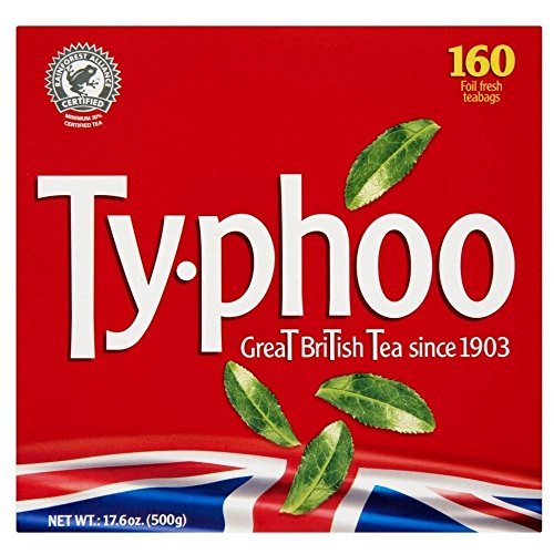 Typhoo Tea Bags (160 Count) - Premium Black Tea for Breakfast, Afternoon & Iced Tea | Perfect for Home, Office & Gifting