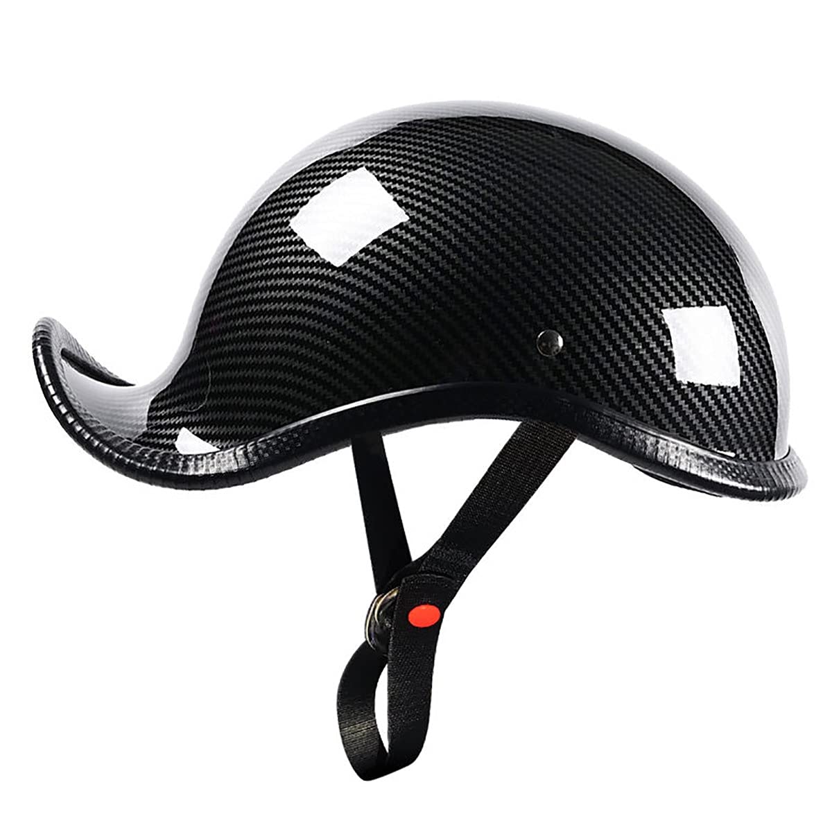 DOT Approved Motorcycle Half Helmet - Retro Open Face for Adults, Street Bikes & Scooters - Safe Riding Gear