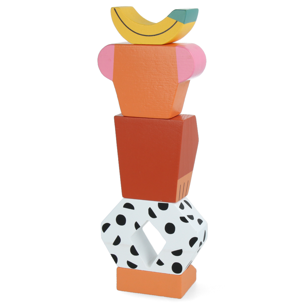 Block Party Monkey - Fun and Interactive Wooden Toy for Kids - Perfect for Birthday Gifts, Preschool Learning, and Family Game Nights