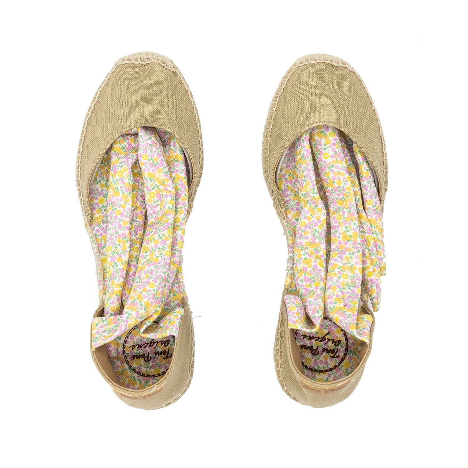 Vegan Women's Espadrille Flats with Ribbon Tie - Comfortable & Stylish Summer Shoes for Casual Outings, Beach Walks, and Boho Fashion