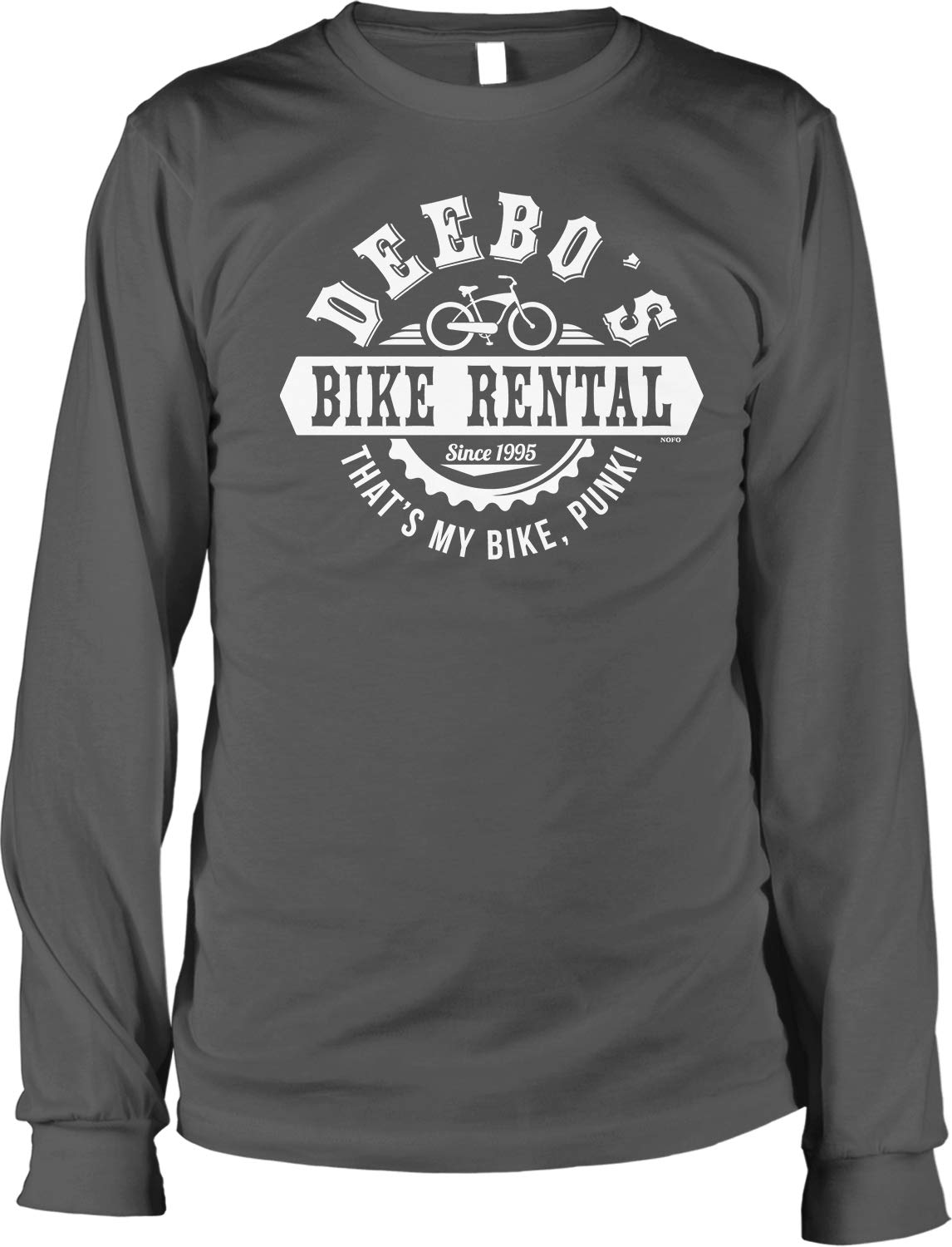 Deebo's Bike Rental Punk Men's Long Sleeve T-Shirt - Vintage Urban Biker Style for Cycling Enthusiasts & Streetwear Fashion
