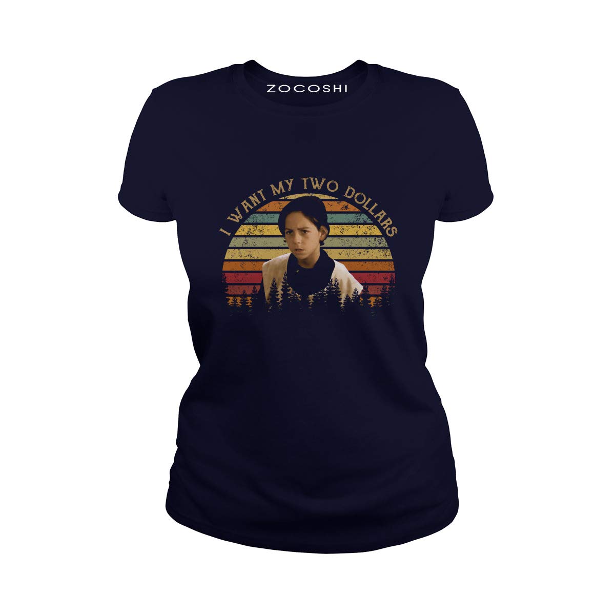 Zocoshi 'I Want My Two Dollars' Funny Movie Quote T-Shirt - Casual Wear for Fans of Classic Comedy Films