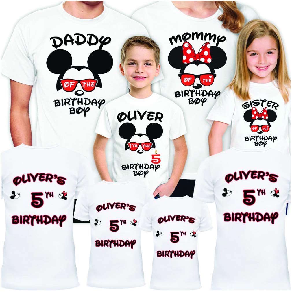 Disney Family Matching Birthday Shirts - Mickey Mouse Themed Outfits for Parties, Trips & Gifts | Perfect for Family Reunions, Vacation Photos & Special Celebrations