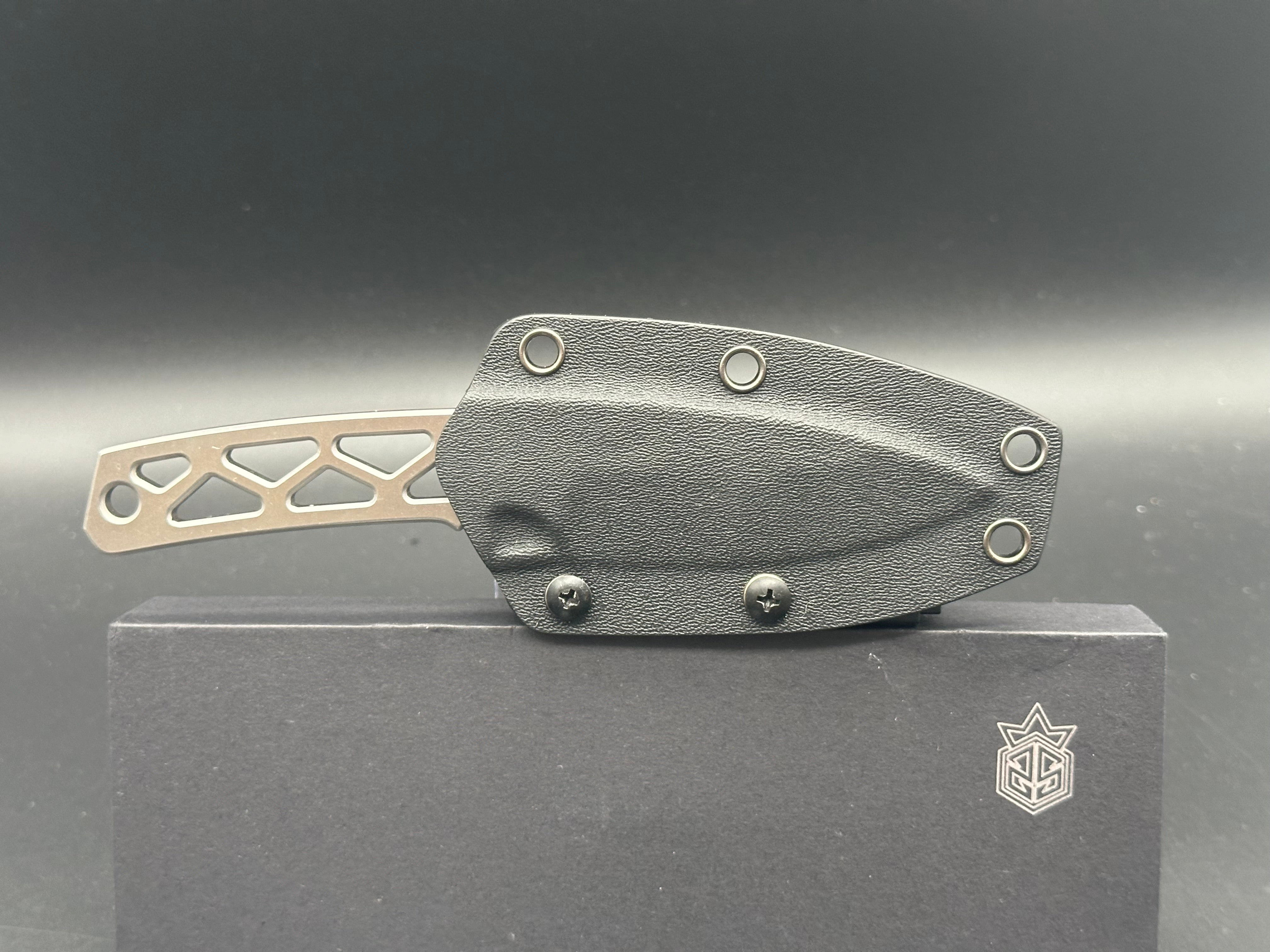 Sinners n Stone LRFT Fixed Blade Knife - M390 Steel, Stonewash Finish - Hunting, Camping, Survival, Outdoor EDC