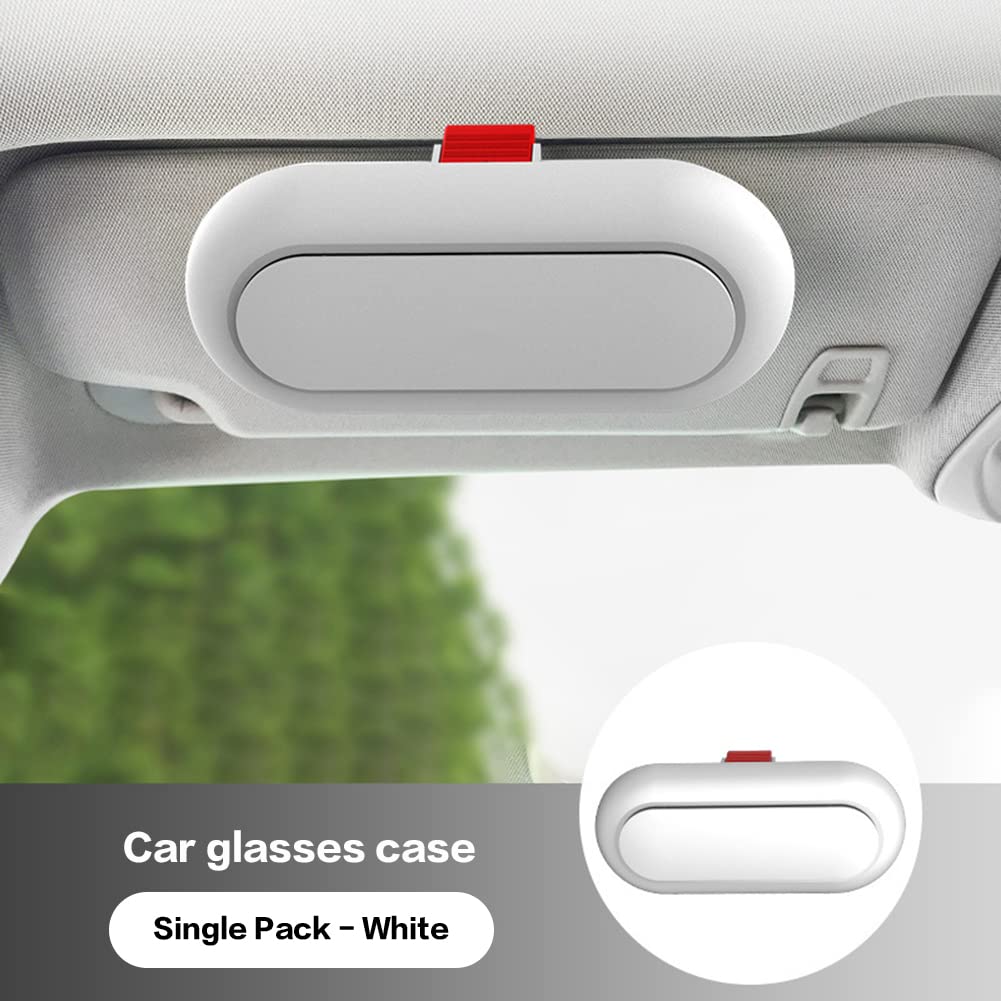 Universal Car Visor Sunglasses Holder - Storage for Glasses & Cards for Driving