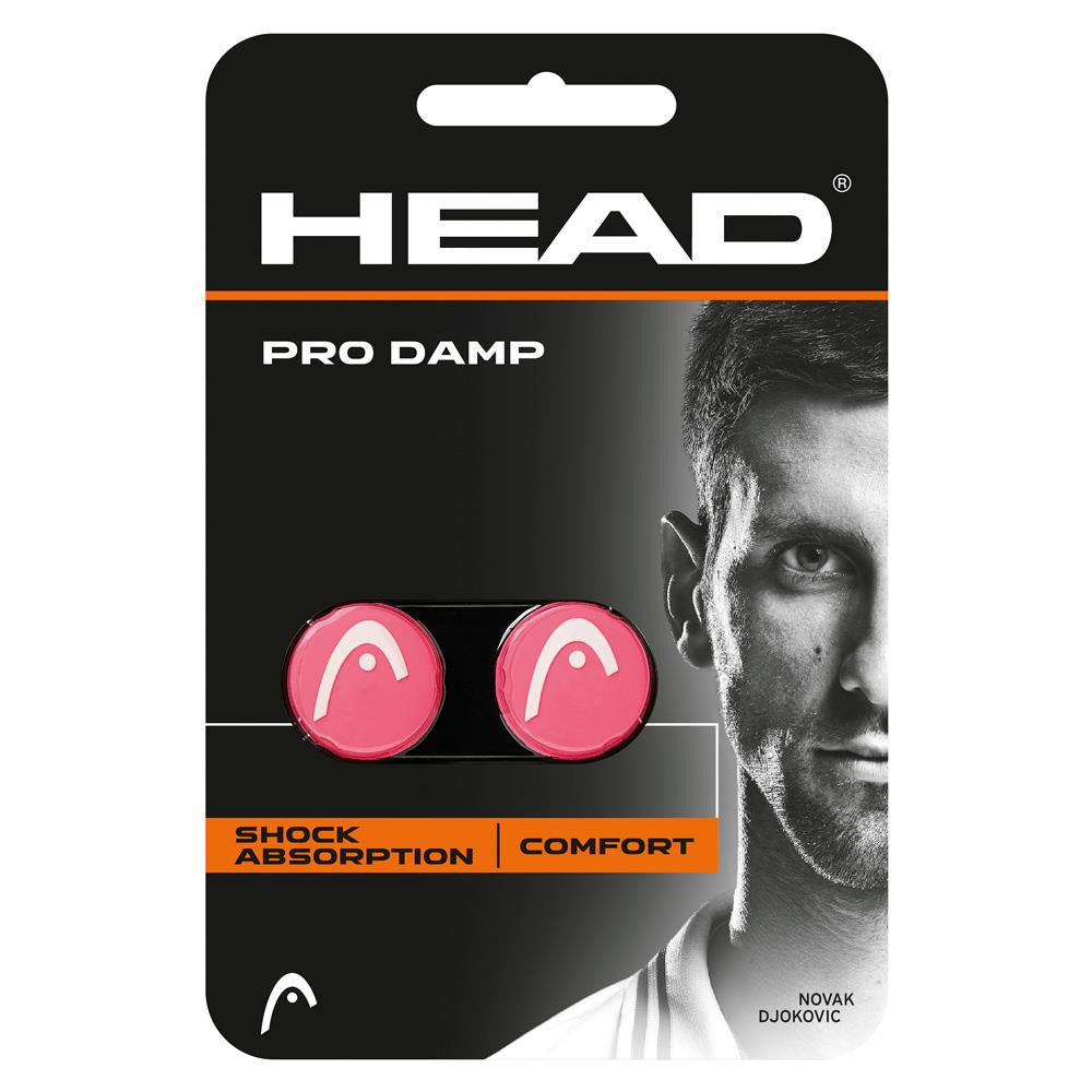 Head Dampener Pro Damp - Pink & White Tennis Vibration Dampener for Better Control & Comfort - Perfect for Tennis, Pickleball & Racquetball Players