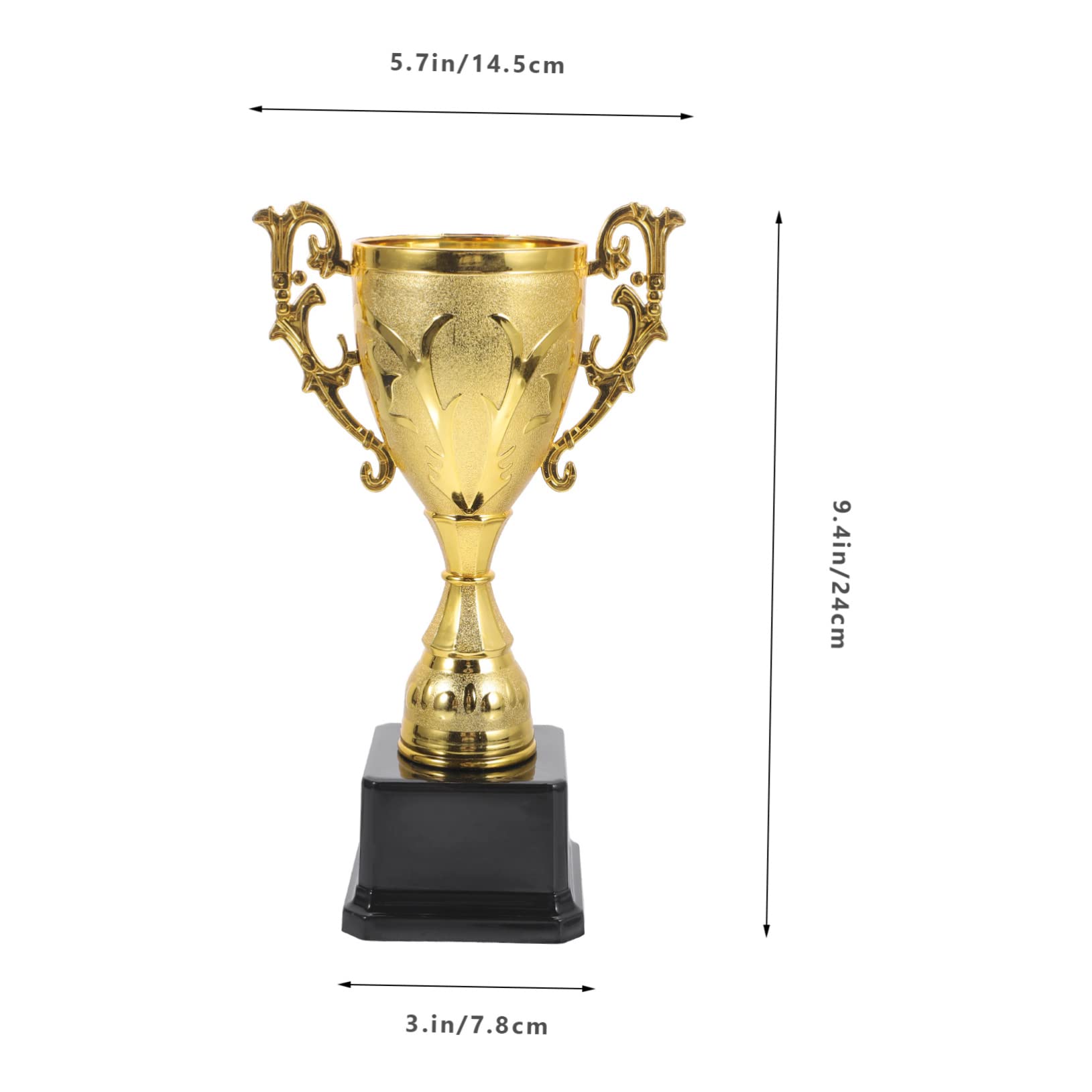 SWAYVES 2-Pack Plastic Winner Trophies for Kids - Mini Football Party Favors, Sports Awards & Achievement Prizes - Perfect for Birthday Parties, School Events & Soccer Tournaments