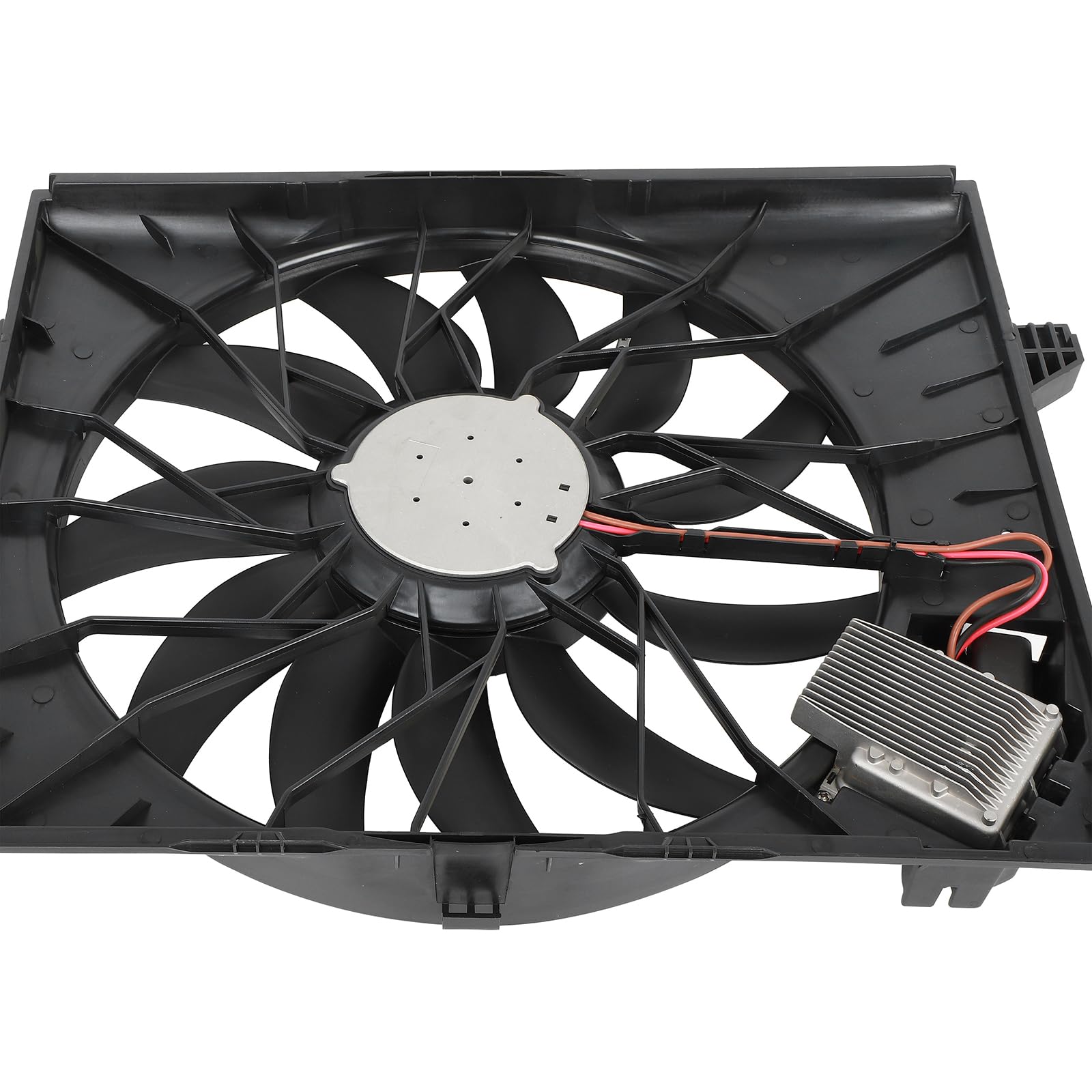 SCITOO 81cm Radiator Cooling Fan Assembly Compatible for Mercedes-Benz GL320/ML320 3.0L, GL350 3.0L, GL450 4.7L (2007-2012 Models) - Perfect for Engine Cooling & Overheating Prevention