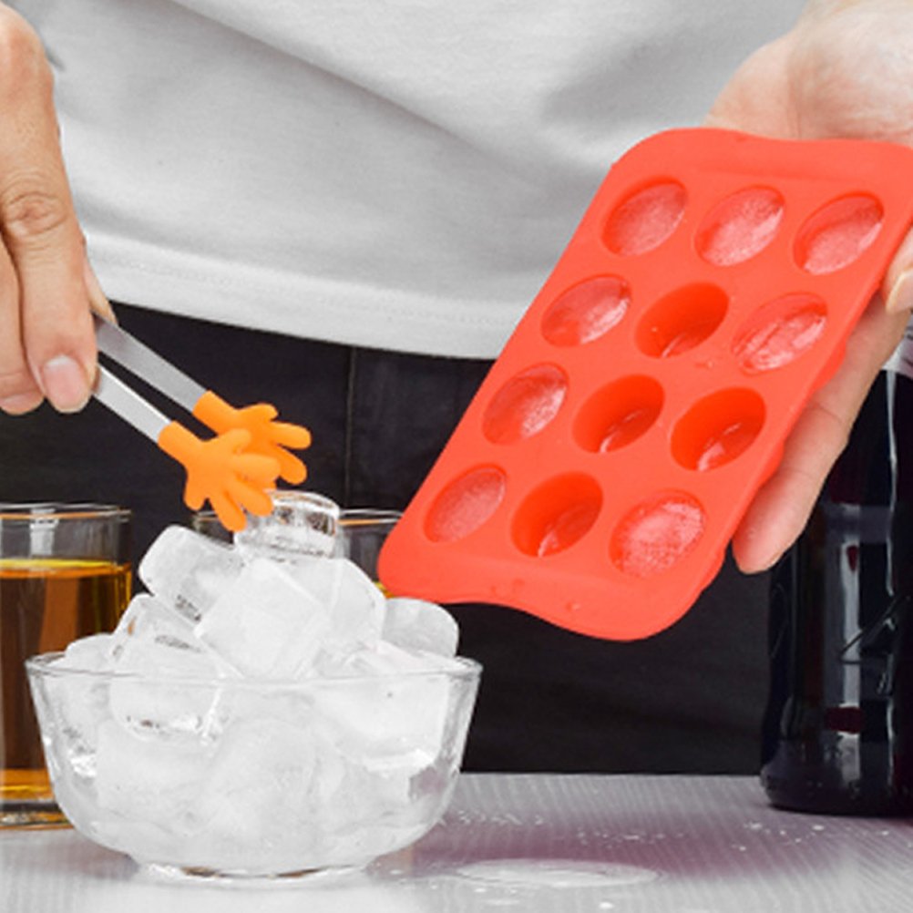 12-Piece Silicone Ice Cube Trays Set - Reusable BPA-Free Ice Makers for Cocktails, Whiskey, Coffee & Chocolate Molds - Perfect for Home Bars, Parties & Kitchen Use