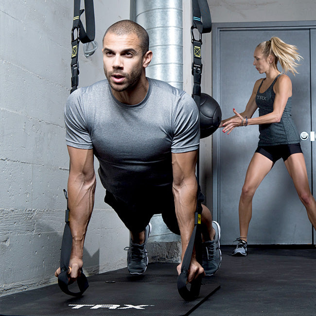 TRX DUO TRAINER - Portable Suspension Training System with Long Anchor for Full Body Workout - Perfect for Home Gym, Outdoor Fitness & Travel