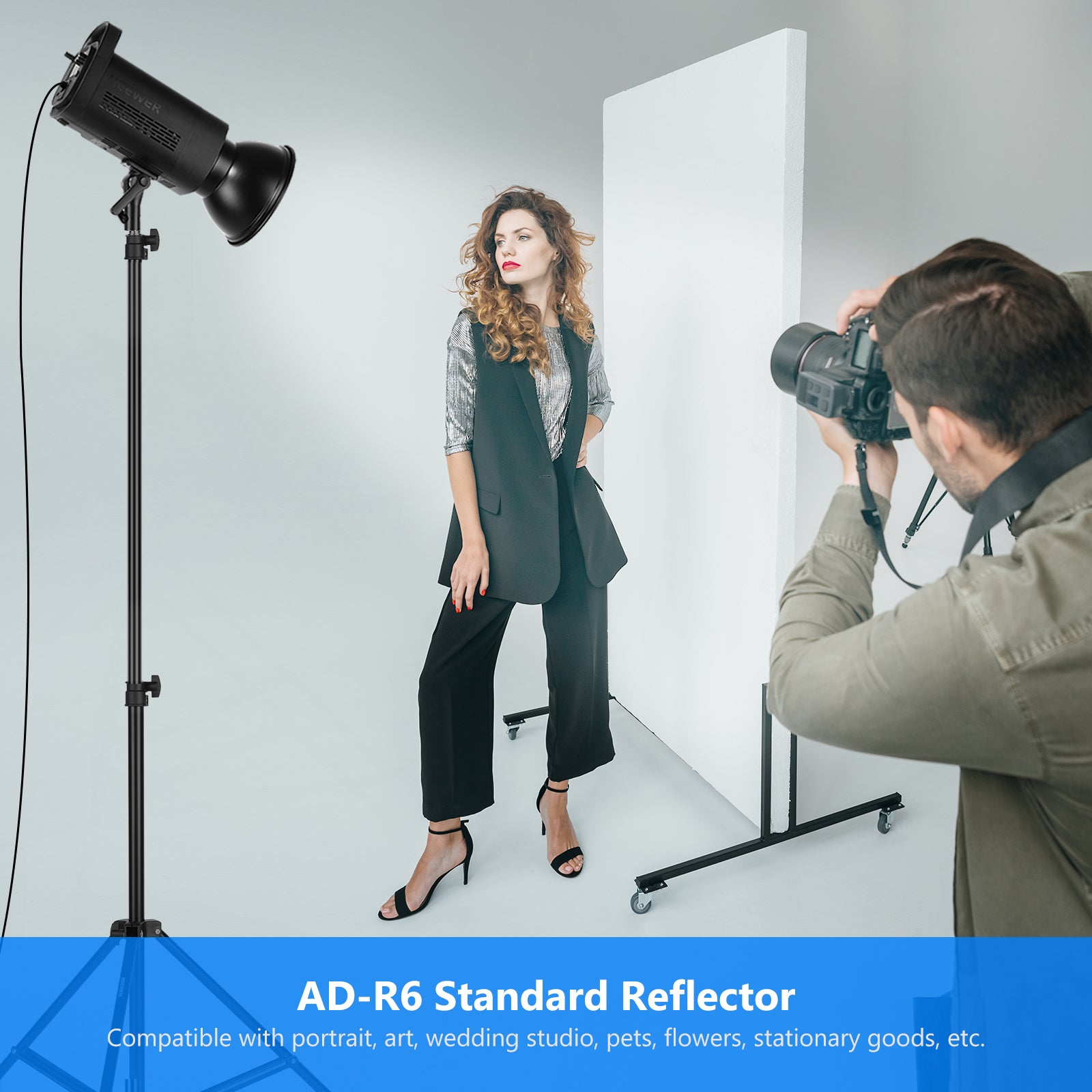 NEEWER 7 Inch/18CM Standard Reflector Diffuser Lamp Shade Dish - Professional Lighting Accessory for Photography Studio, Video Shooting, and Home Decor