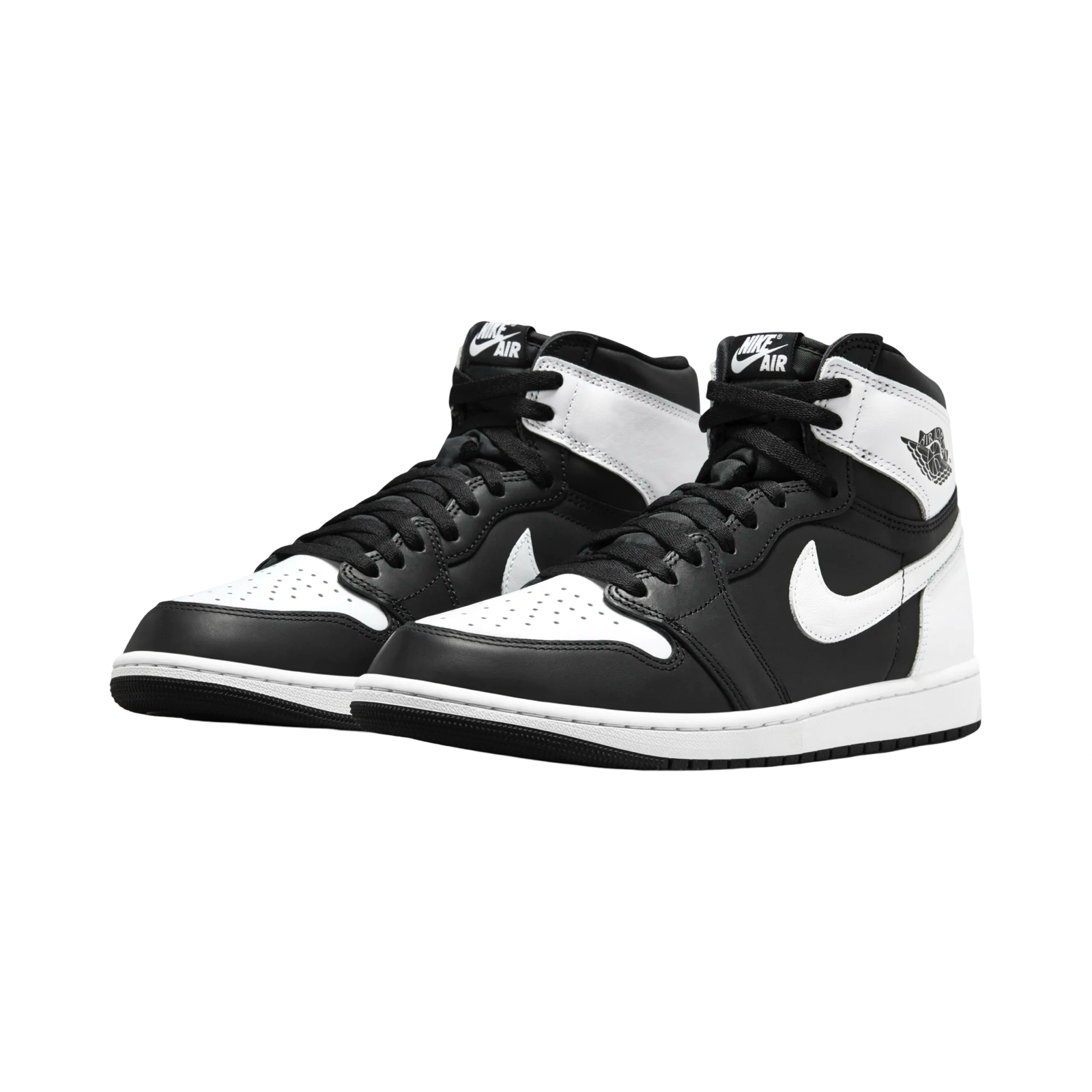 Air Jordan 1 Retro High OG Black White Sneakers - Men's Basketball Shoes for Streetwear & Casual Style - Perfect for Sports, Gym & Everyday Fashion