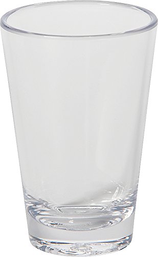 Carlisle FoodService 3 oz Clear Plastic Alibi Shot Glass - Dessert Glass for Restaurant, Kitchen & Bar - Durable & Reusable (Pack of 24) - Perfect for Cocktails, Desserts & Party Serving