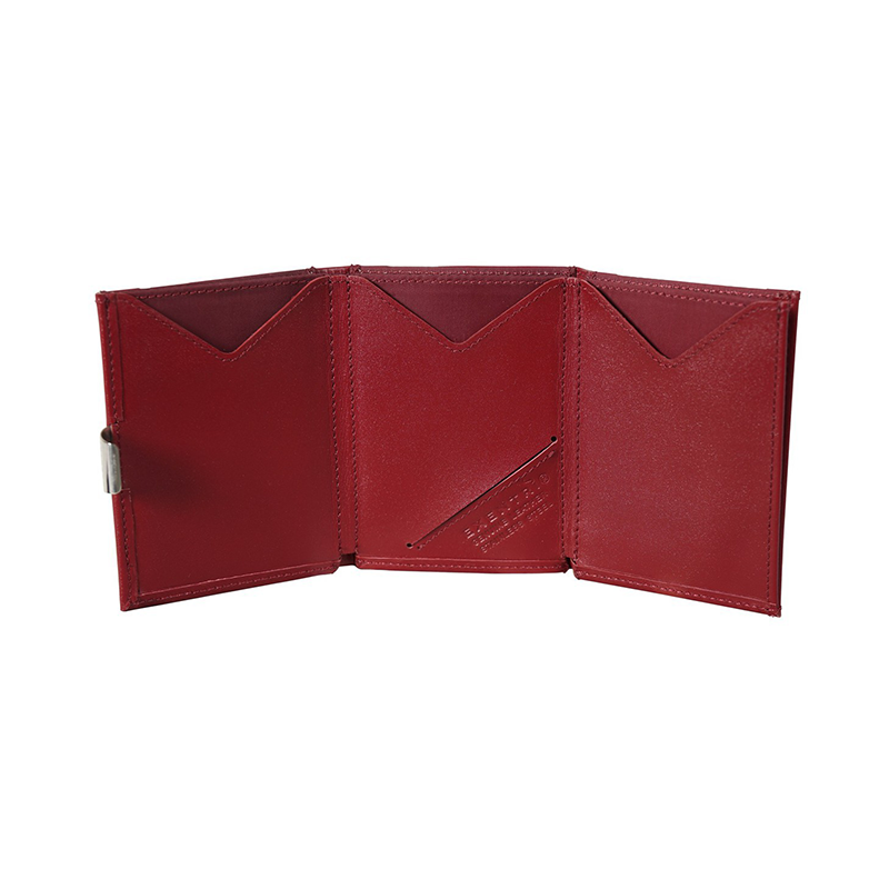 Genuine Leather Wallet for Men - Slim RFID Blocking Bifold Wallet with Money Clip (Red) - Perfect for Everyday Use, Travel & Gift Giving