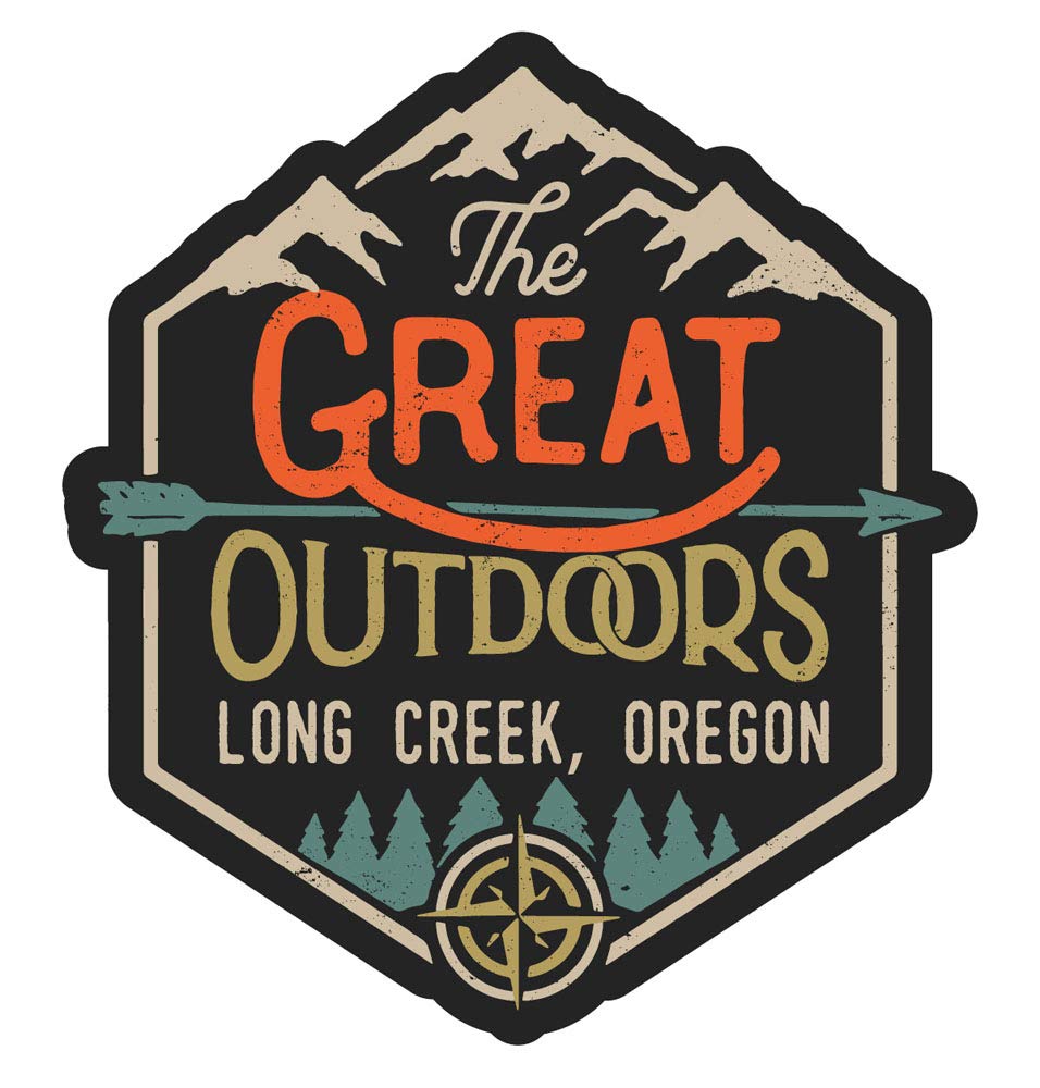 Long Creek Oregon The Great Outdoors Design 4-Inch Fridge Magnet - Collectible Souvenir for Travel Lovers, Perfect for Refrigerators, Lockers & Office Decor
