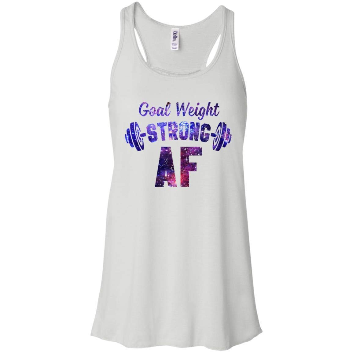 Strong AF Women's Workout Tank Top - Flowy Racerback Fitness Shirt for Weight Loss & Gym Goals | Perfect for Yoga, Running & Weight Training