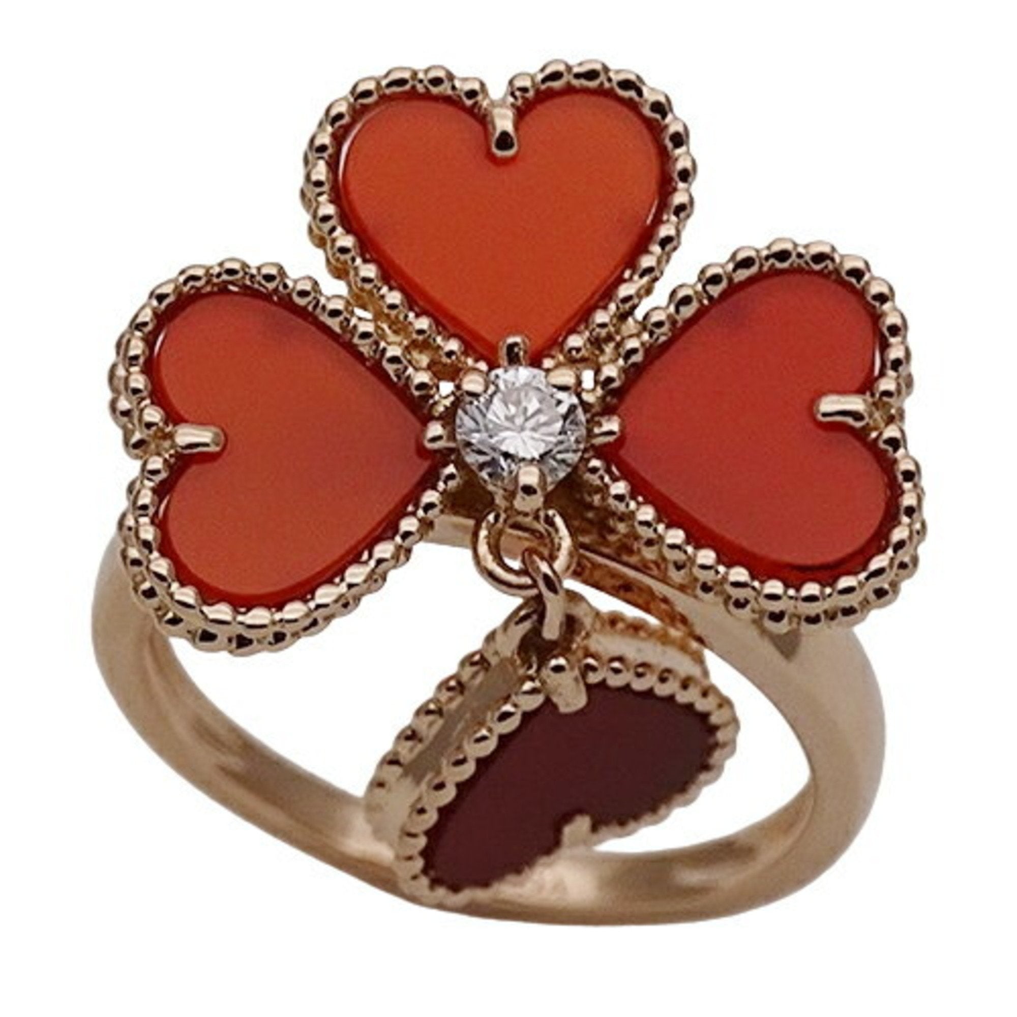 Alhambra Rose Gold Heart Pendant Necklace for Women - Elegant Jewelry Gift for Valentine's Day, Anniversary & Special Occasions