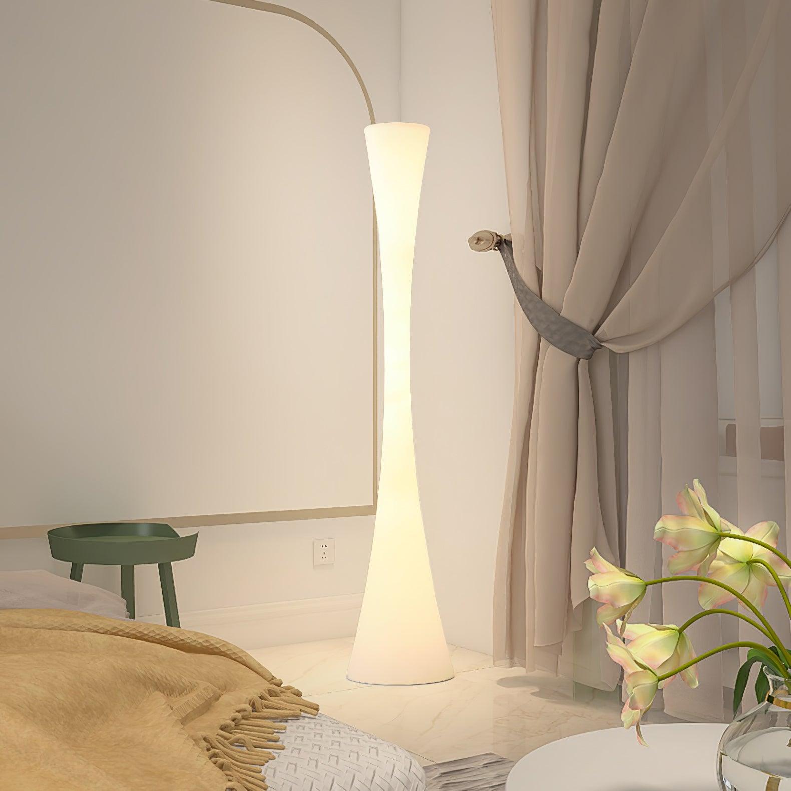 Biconica Pol Floor Lamp - Modern LED Standing Light with Adjustable Brightness for Living Room, Bedroom & Office Decor
