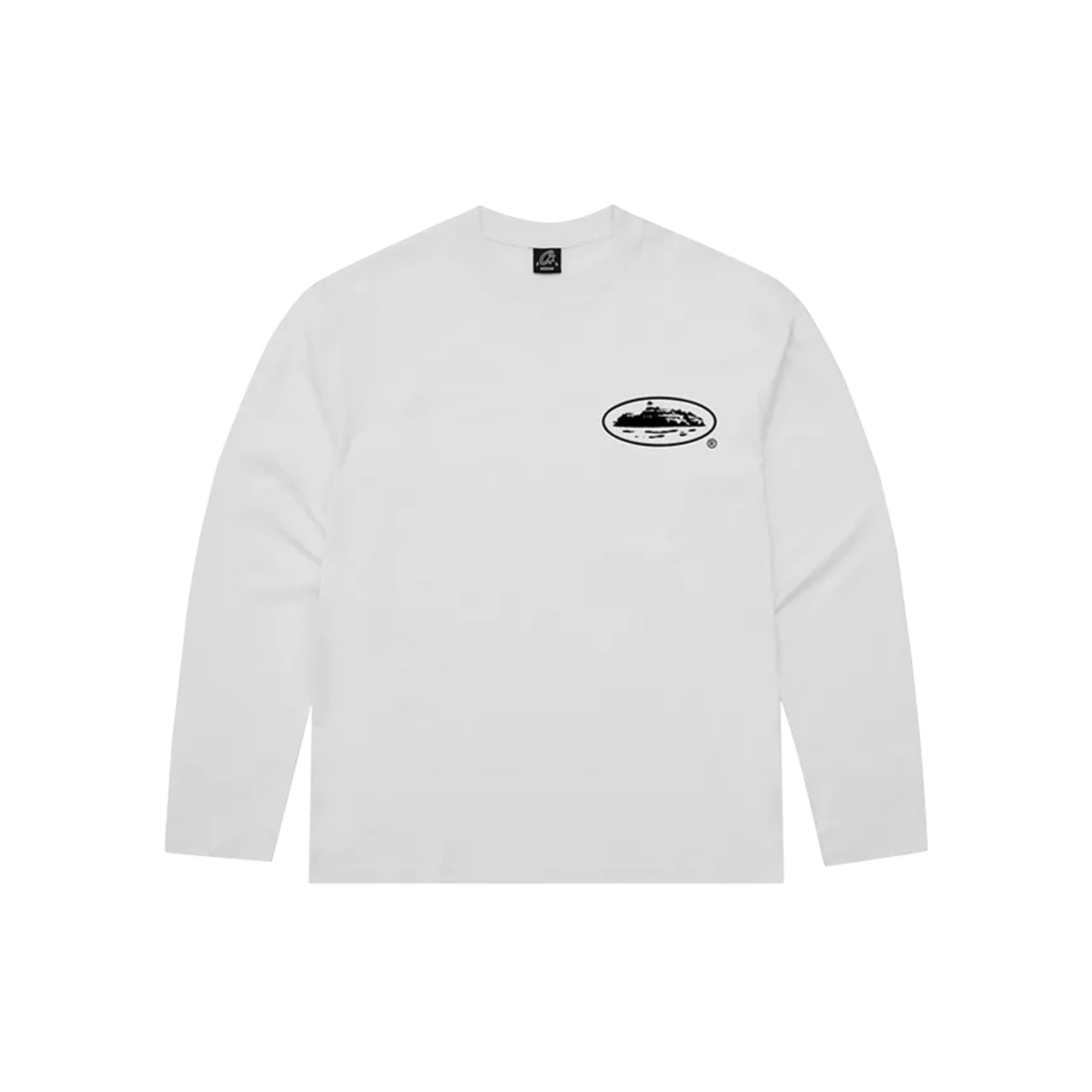 Corteiz OG Island Long Sleeve T-Shirt for Men - White Cotton Crewneck Tee - Perfect for Streetwear, Casual Outfits & Summer Fashion