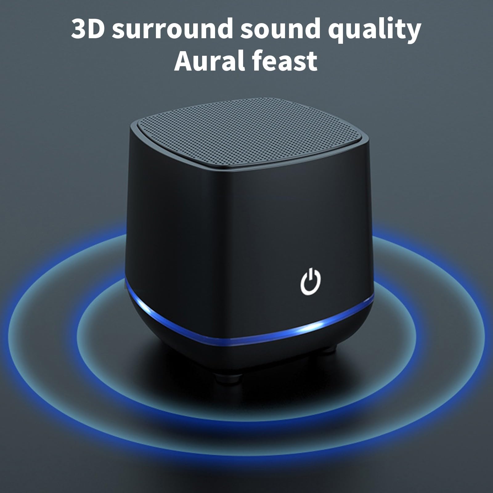 Computer Soundbar with Ambient Light, Bluetooth & Wired Audio Speaker, Powered Volume Control for PC, Laptop, Tablet, Monitor - Perfect for Home Office, Gaming, and Multimedia Entertainment
