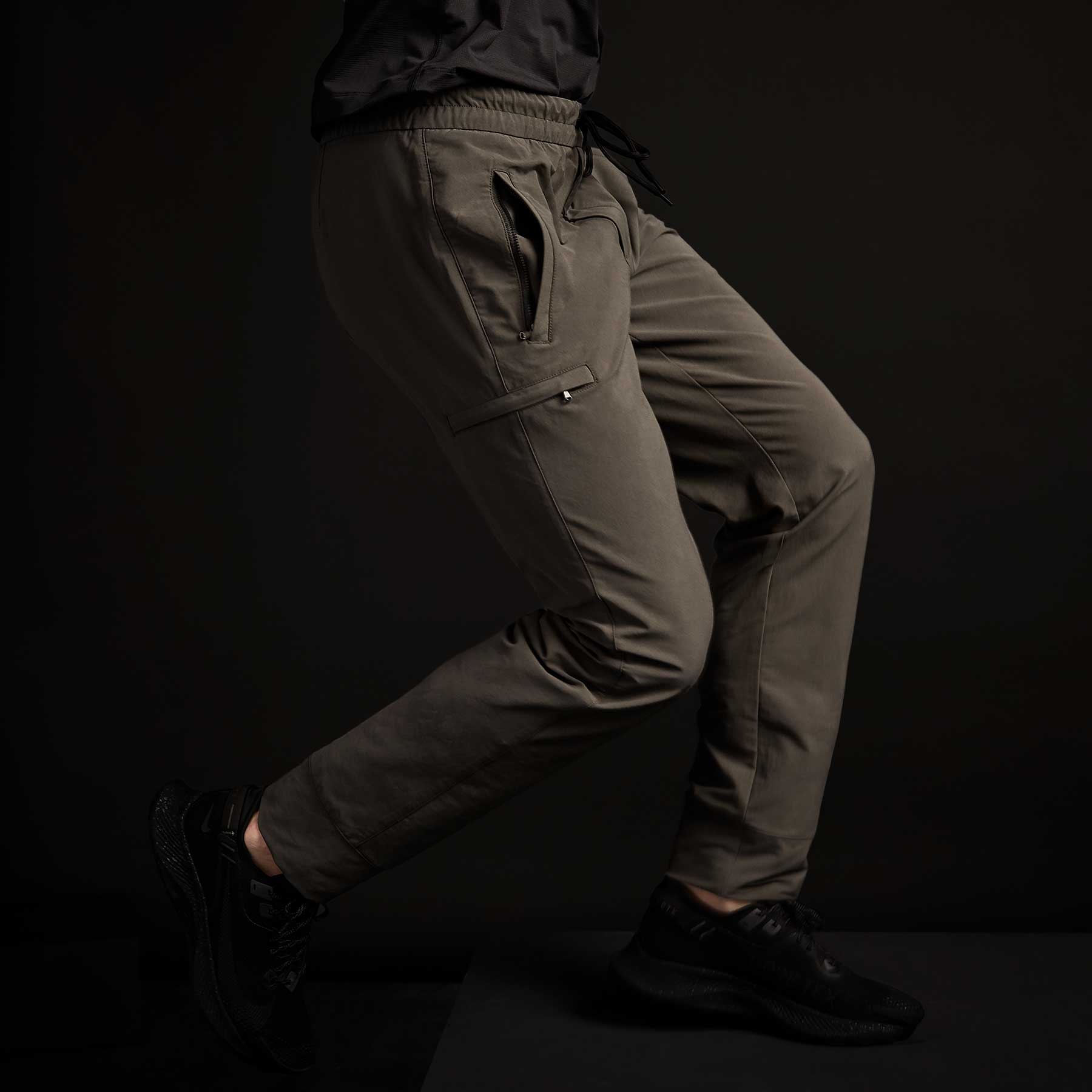 Yosemite Performance Cotton Pants for Men - Dark Olive - Comfortable & Durable for Hiking, Camping & Outdoor Adventures