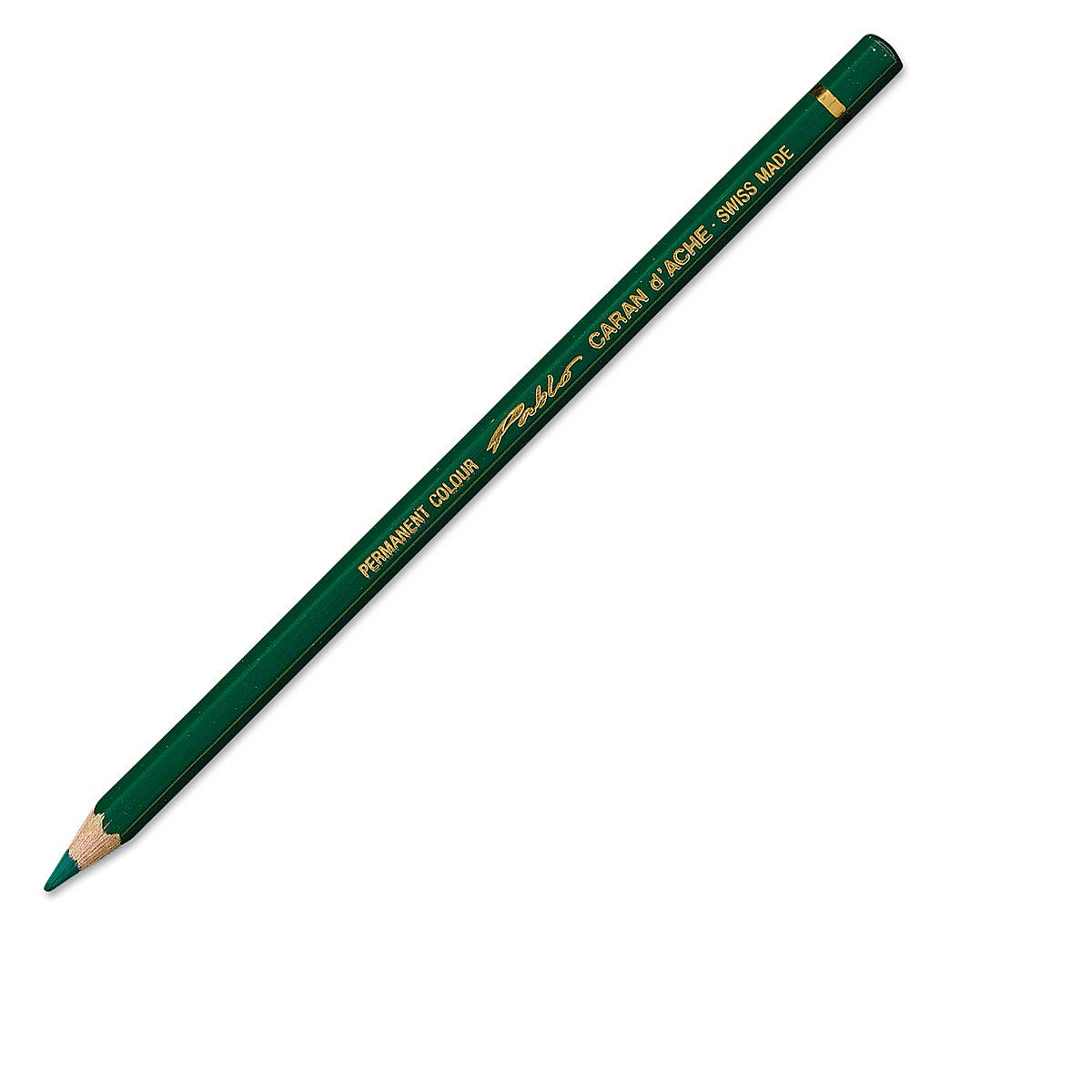 Caran D'ache Pablo Artist Colored Pencil - Dark Green (666.229) | Professional Drawing & Sketching for Artists, Illustrators & Designers | Perfect for Fine Art, Coloring Books & Detailed Illustrations