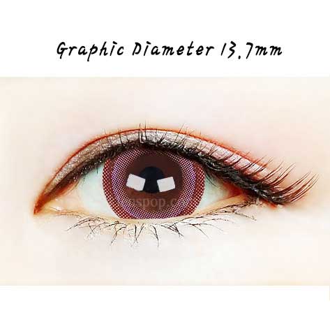 Premium Donut Choco Colored Contact Lenses (2-Pack) - 6 Month Wear Silicone Hydrogel for Comfort & Style - Perfect for Cosplay, Halloween & Fashion Looks