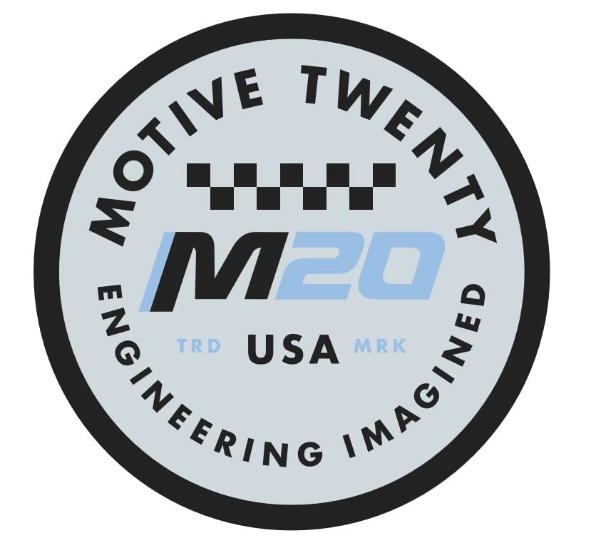 Motive Twenty™ Billet Aluminum Oil Cap Cover for BMW M Series - Carbon Fiber & Maverick Red Design - High Performance Engine Accessory - Perfect for Car Enthusiasts and Auto Shows